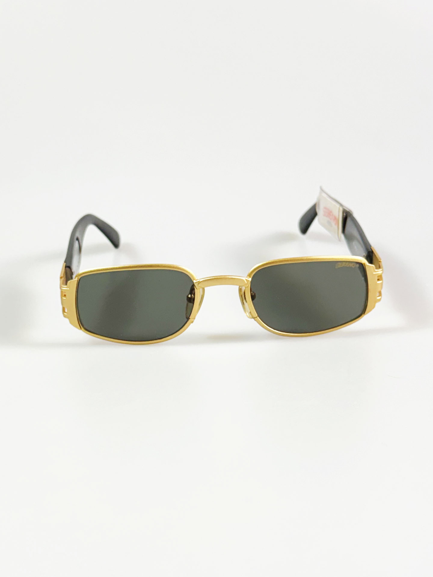90's SERENO Square Gold Metal Sunglasses