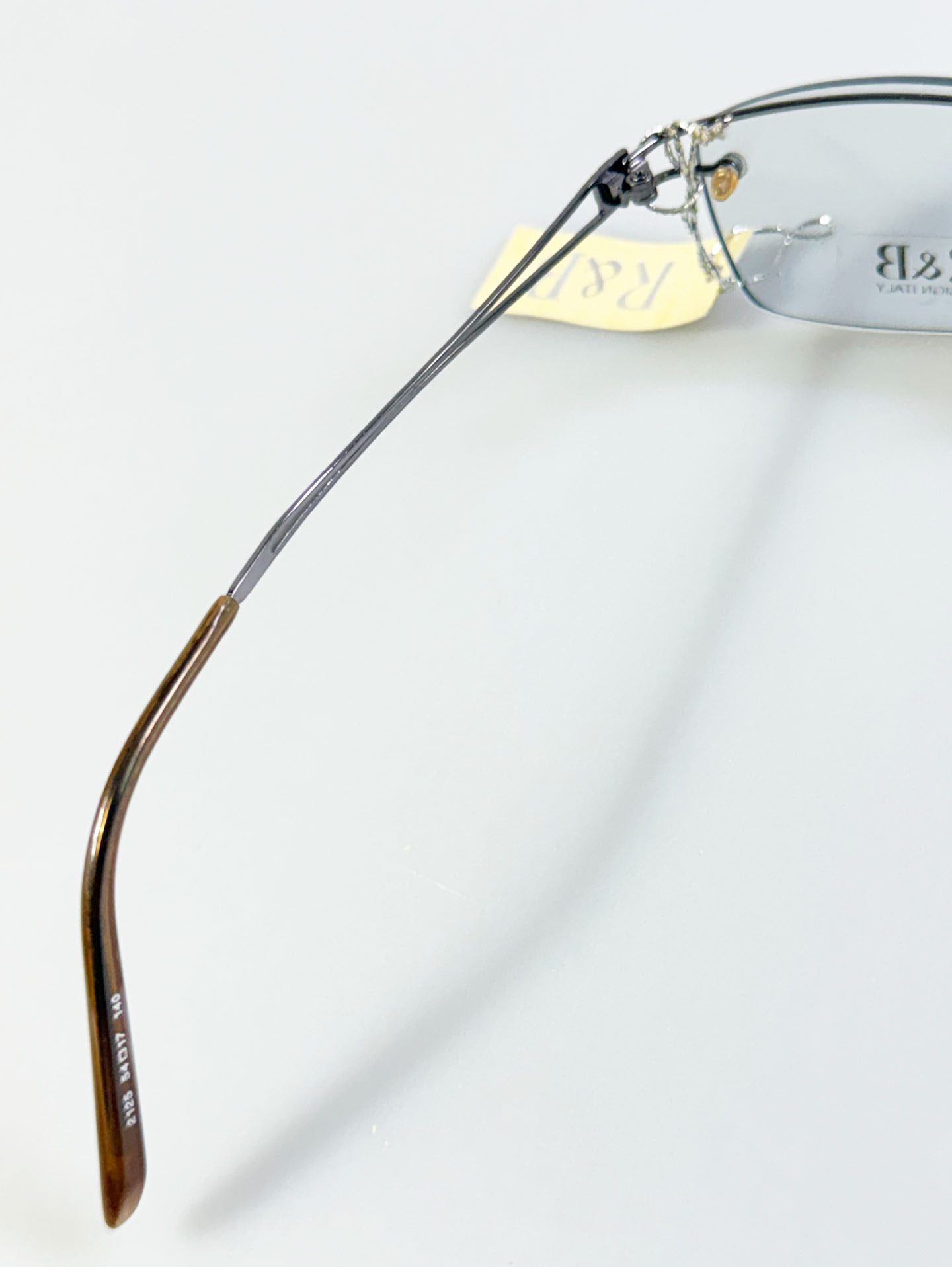R&B Eyewear Rimless Square Metal Glasses