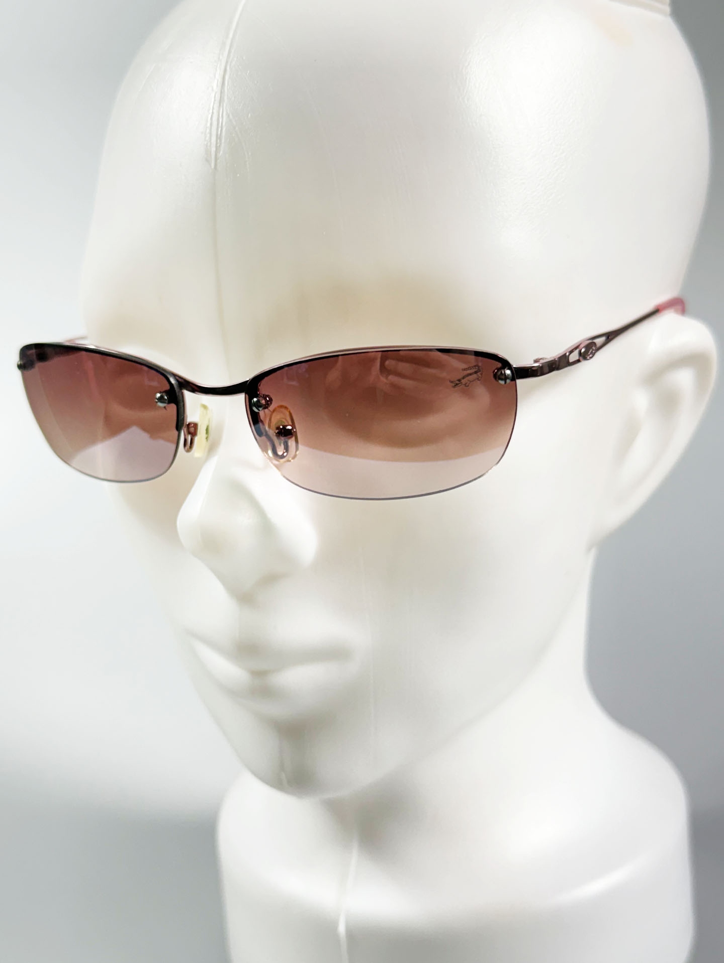 90's CARTELO Rimless Square Metal Tint Sunglasses