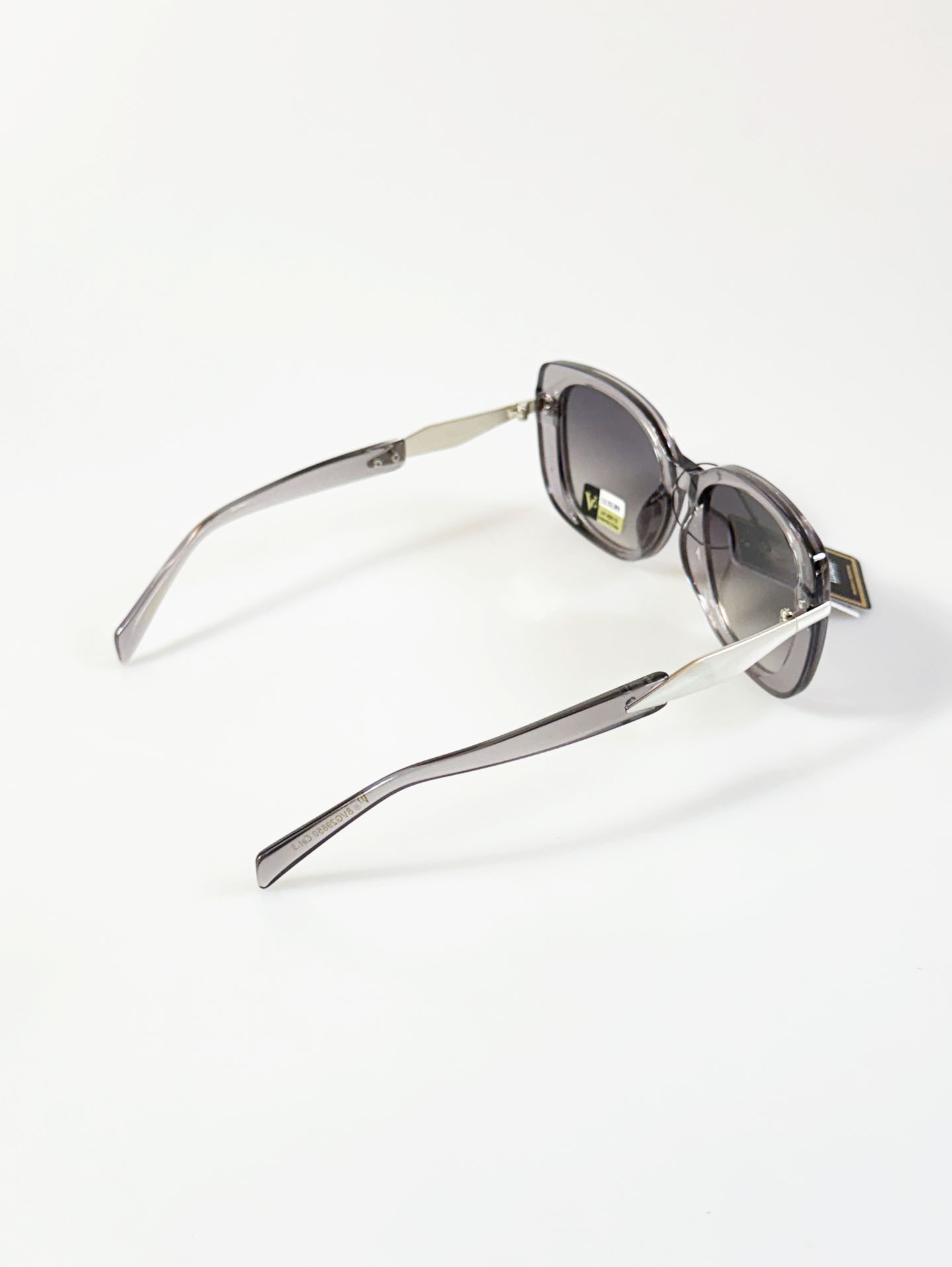 VG EYEWEAR Smoke Gray Oversized Square Acetate Sunglasses