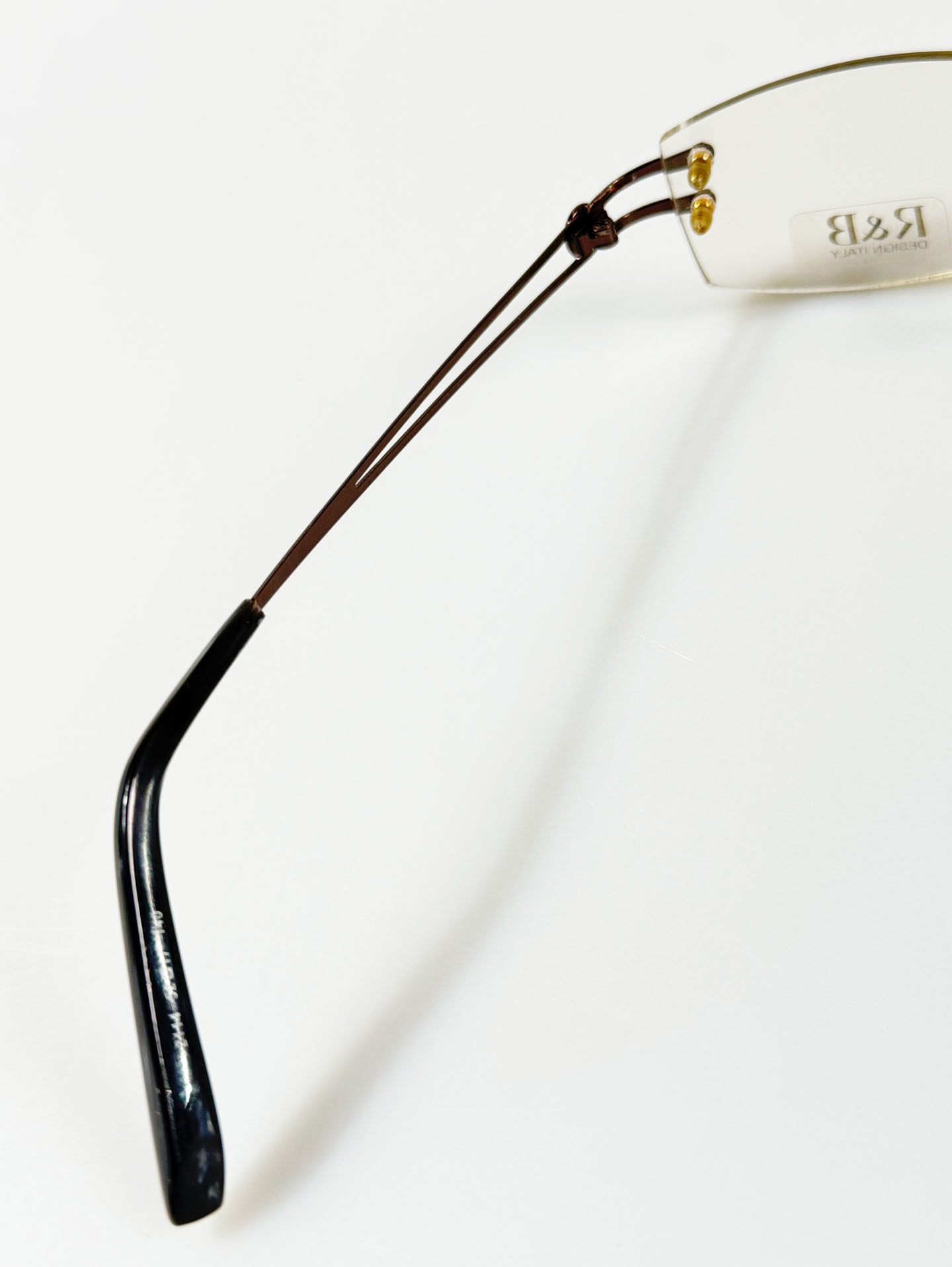 R&B Eyewear Rimless Square Metal Glasses