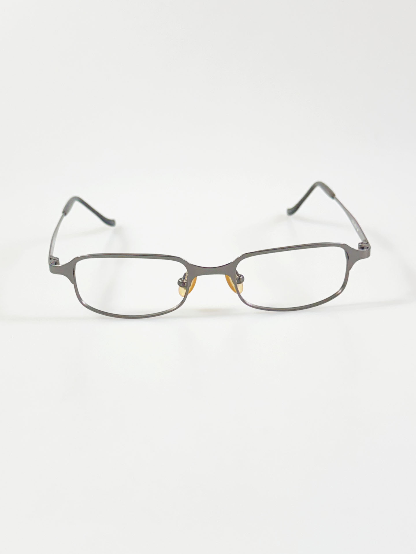 JEEP Dark Silver Slim Square Metal Glasses