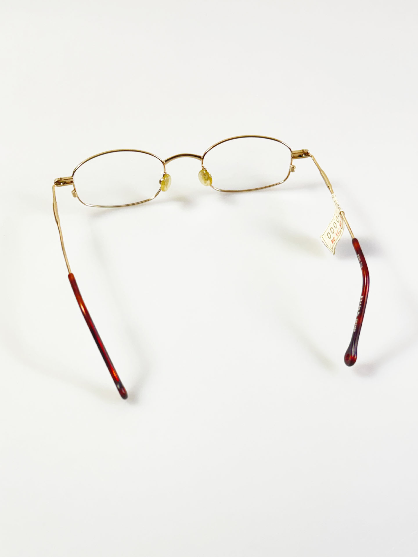 HANG TEN Gold Slim Oval Metal Frame Glasses