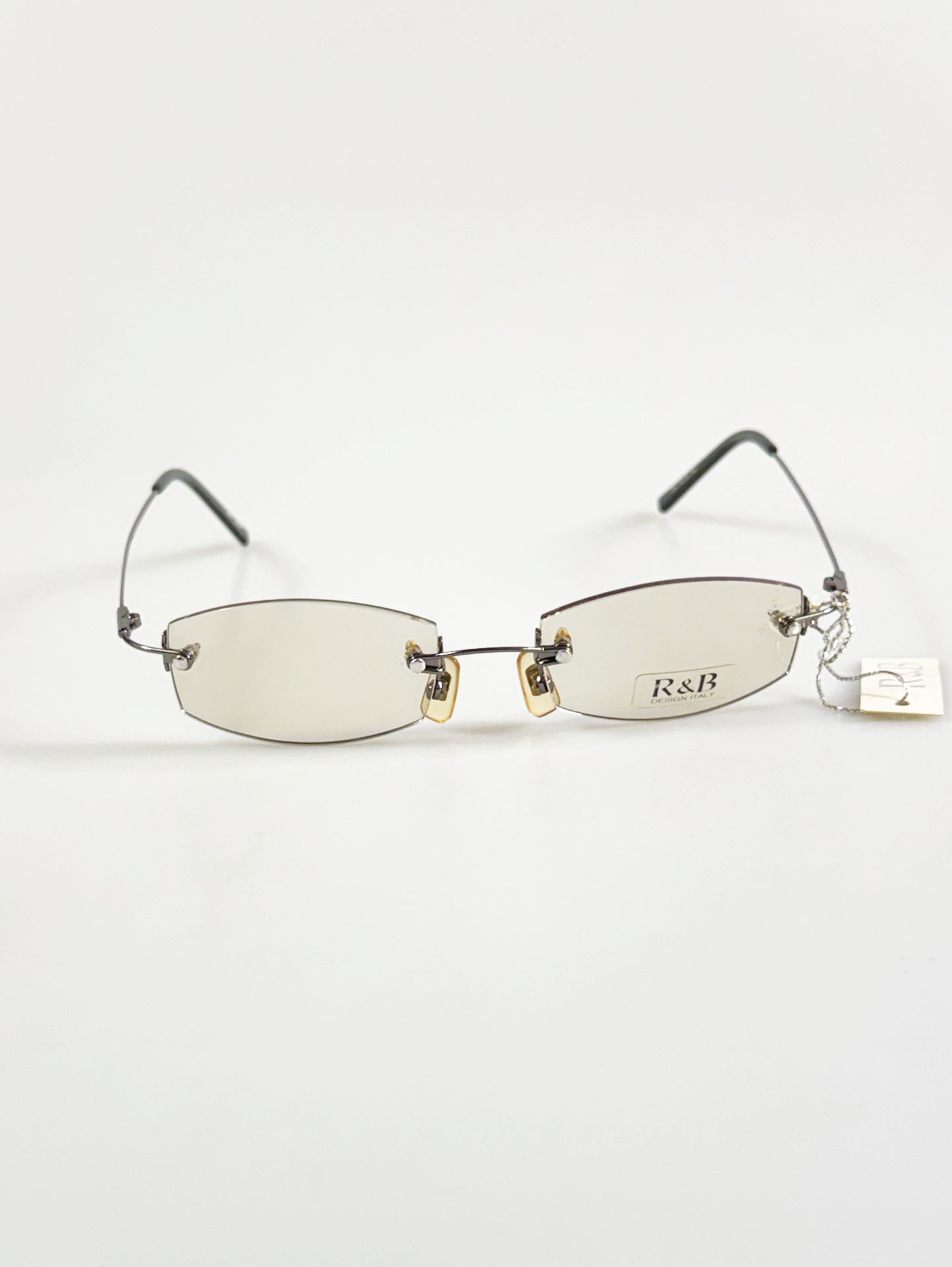 R&B Eyewear Rimless Square Metal Glasses
