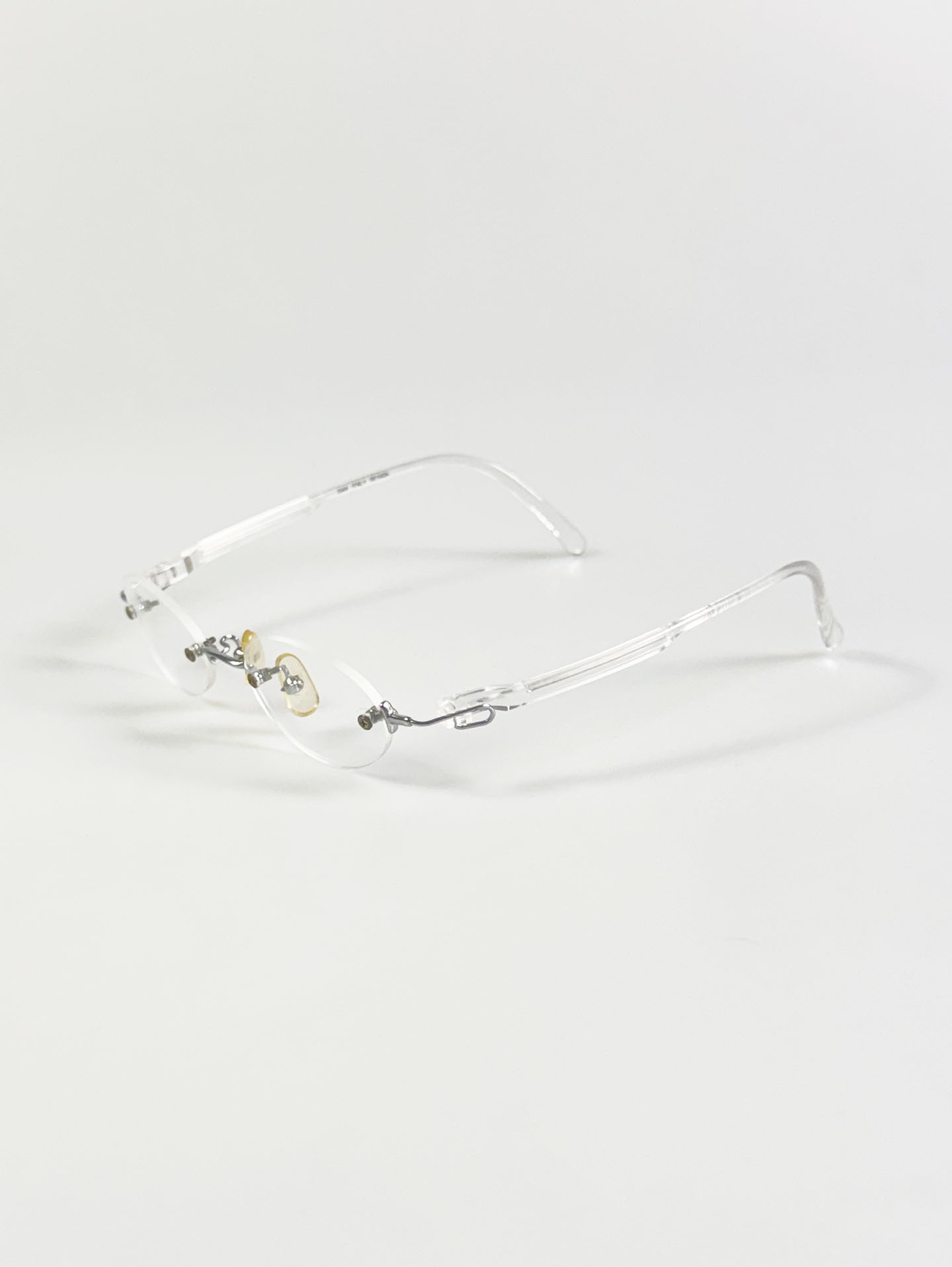 OAK Clear Rimless Oval Frame Glasses