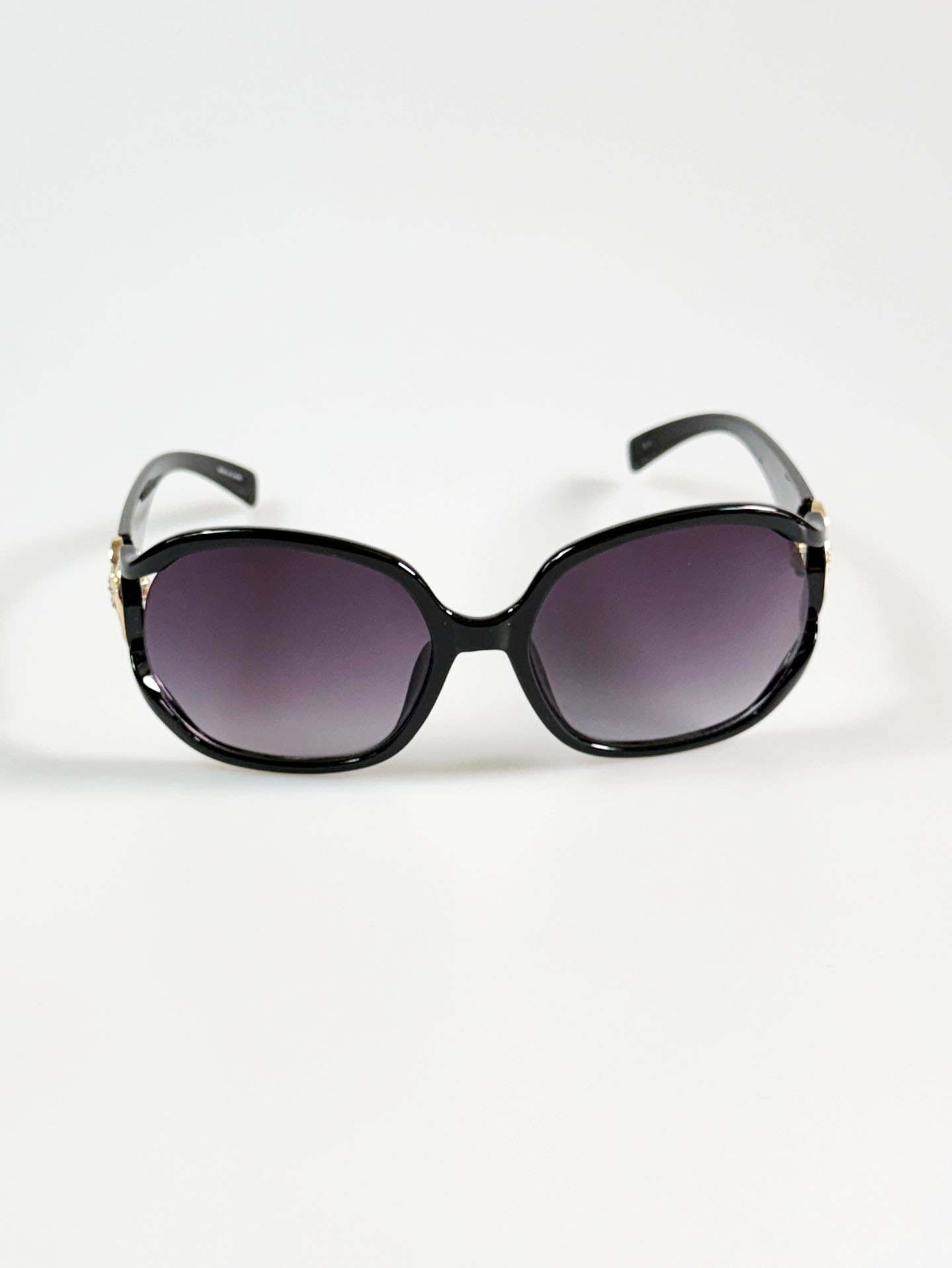 NICOLE Black Oversized Square Frame Sunglasses