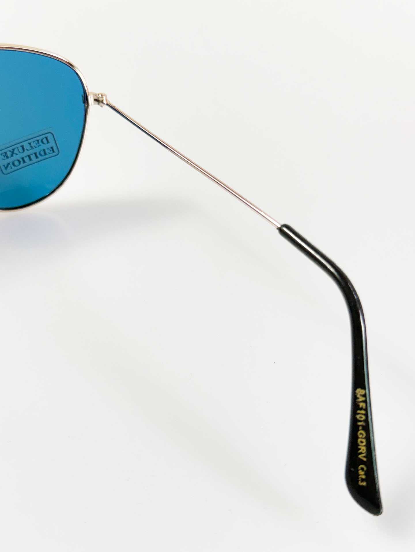 AIR FORCE Gold Aviator Metal Mirror Sunglasses