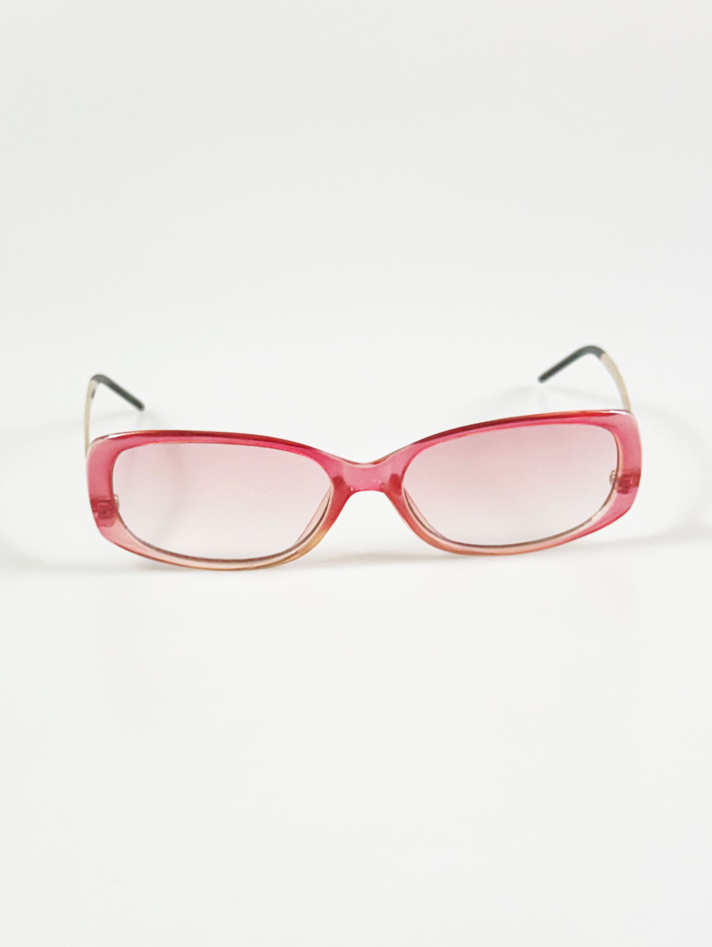 CAPRIO Pink Bold Acetate Square Tint Sunglasses