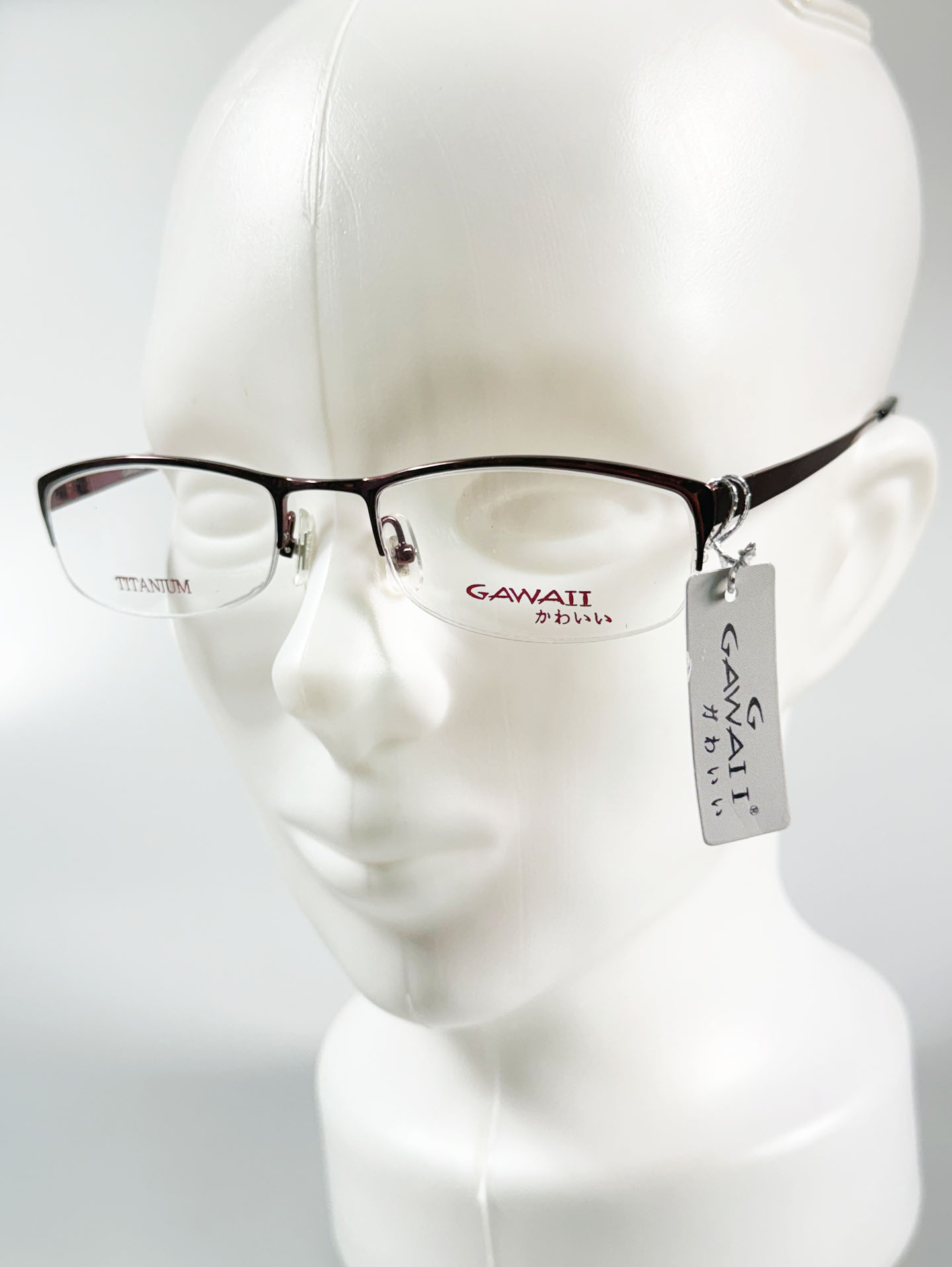 Series 01. GAWAII Vintage Titanium Semi-Rimless Eyewear Collection
