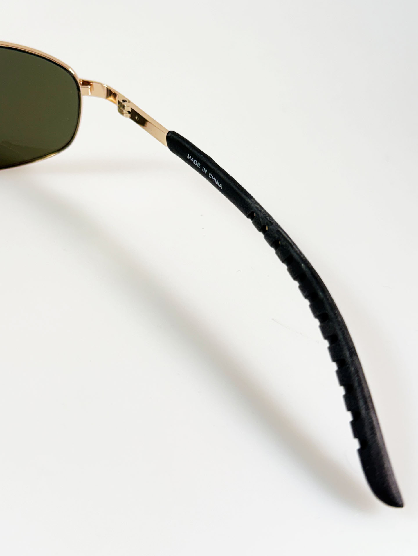 SS EYEWEAR Gold Slim Square Metal Sunglasses