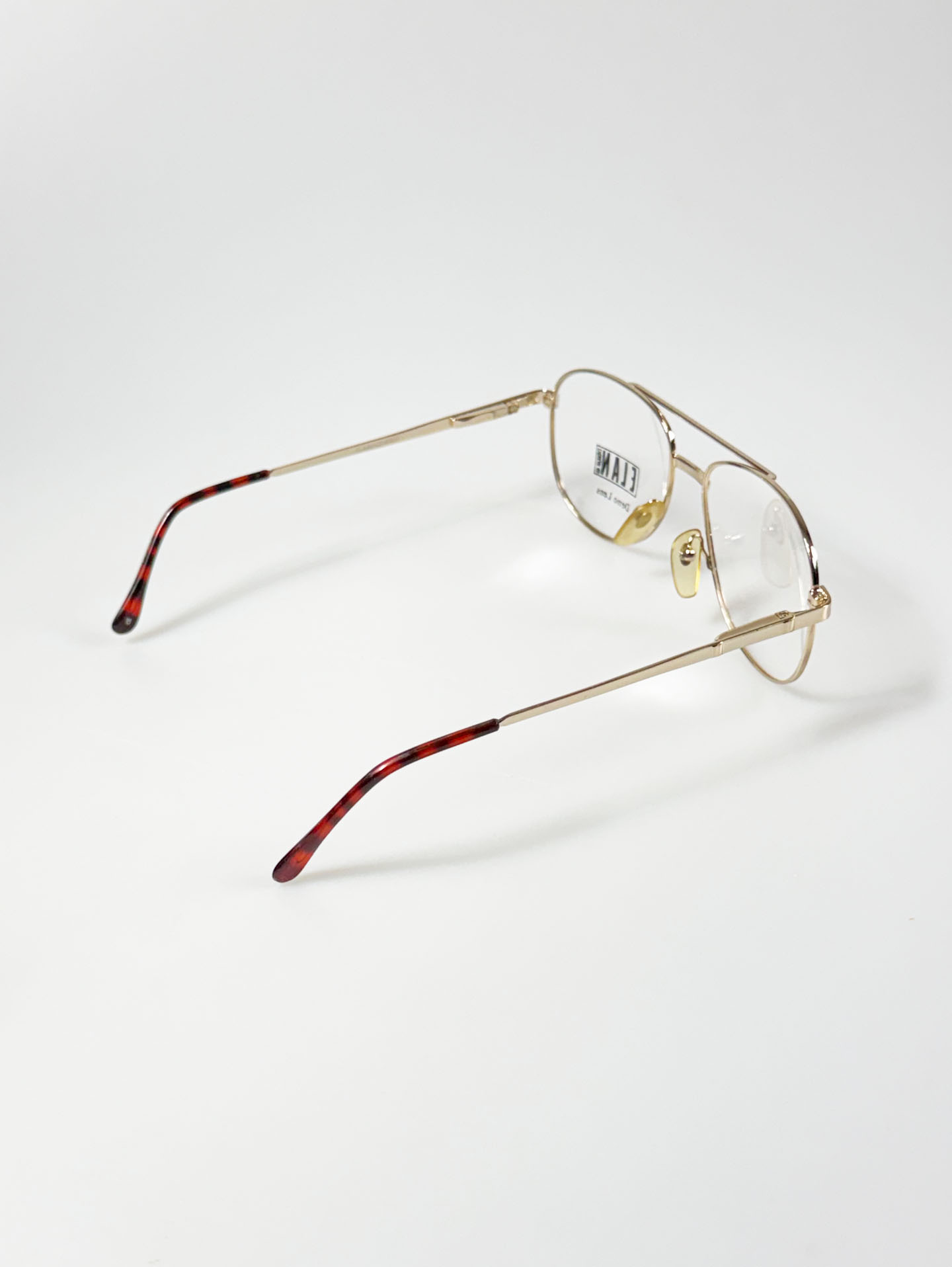90's ELAN Gold Double-Bridge Aviator Metal Glasses