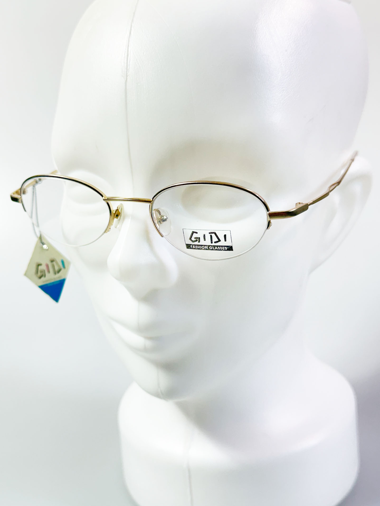 Moya New York Gold Square Rimless Metal Glasses
