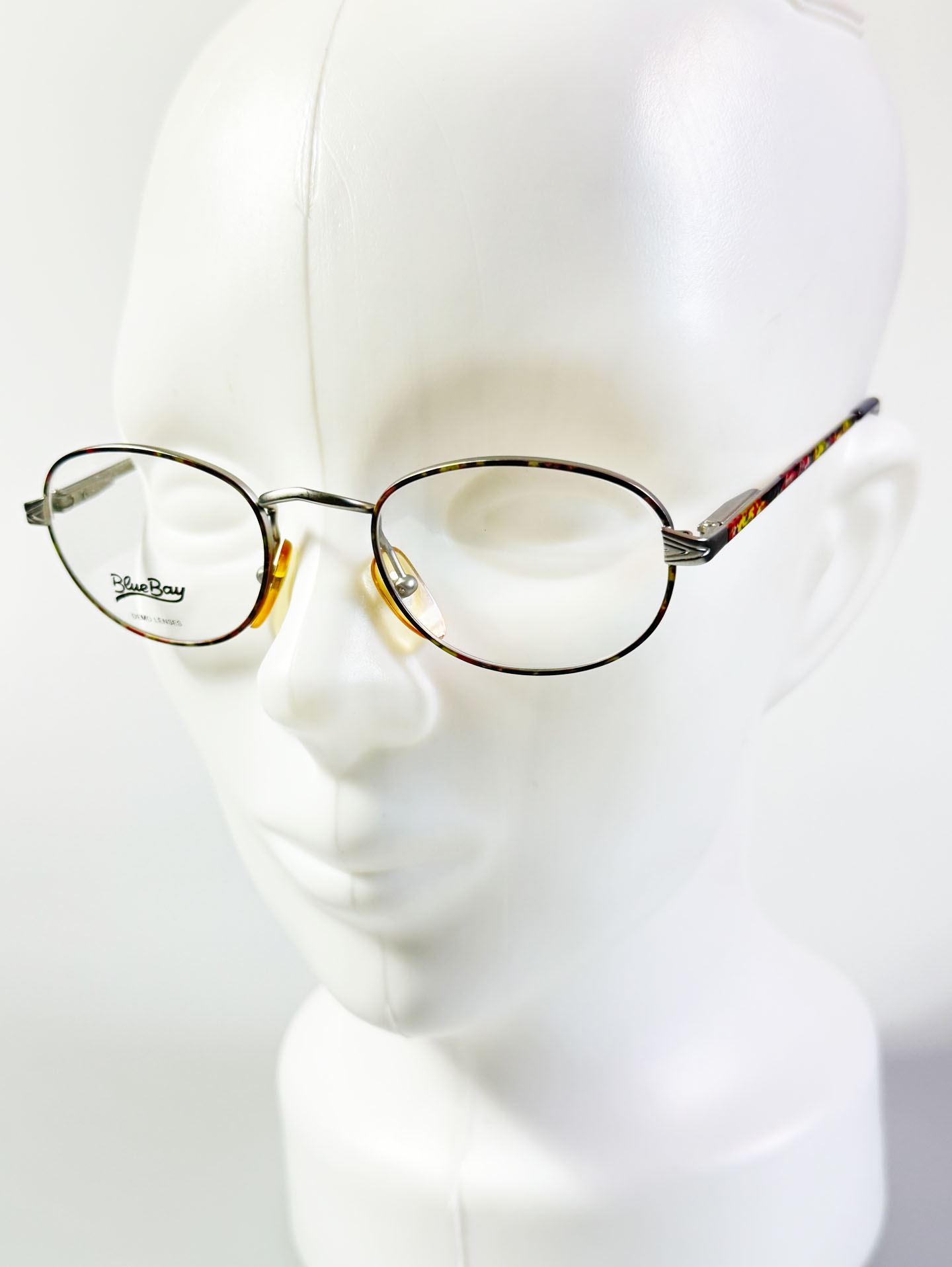 90’s BlueBay Silver Tone Slim Oval Metal Glasses