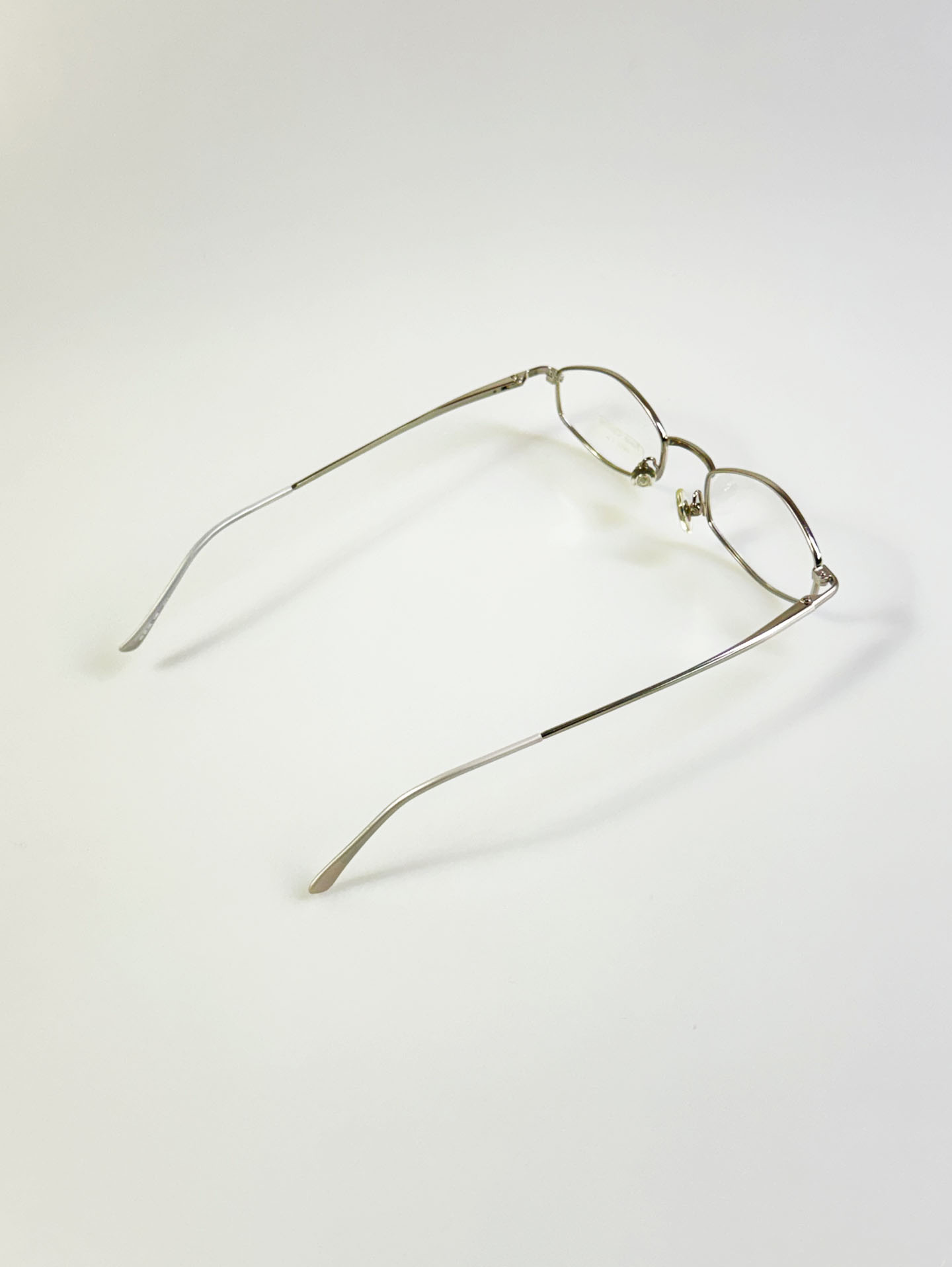 P.S.C FASHION Silver Hexagonal Metal Frame Glasses
