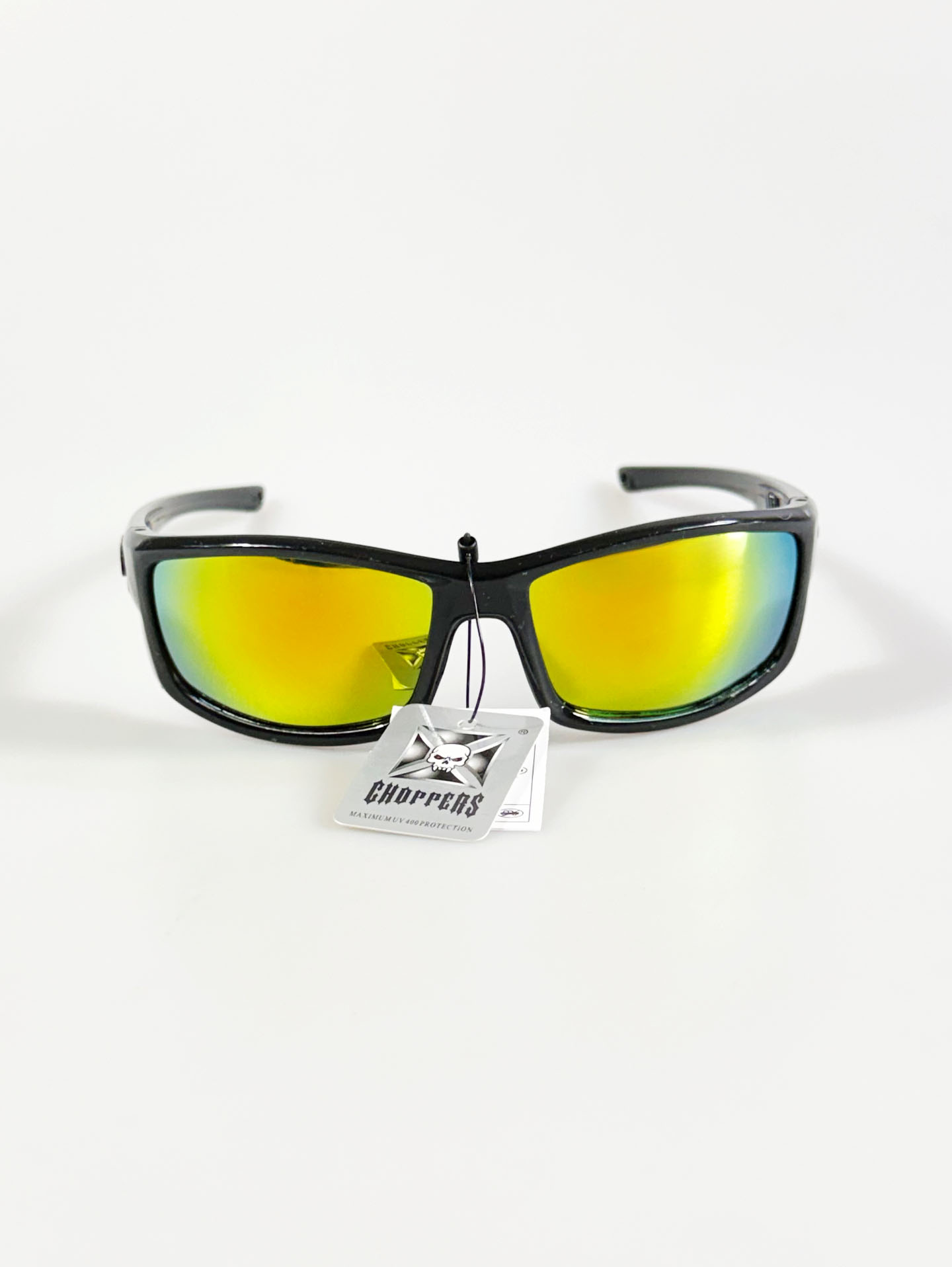 CHOPPERS Wraparound Black Red Biker Sunglasses