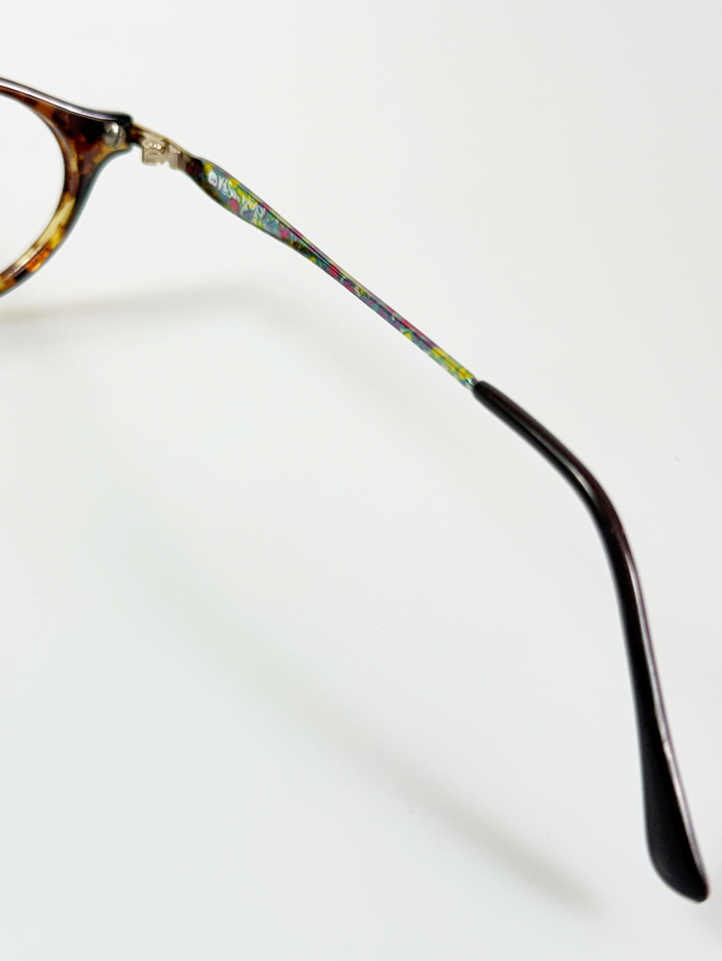 90's KASU Tortoiseshell Slim Oval Horn-Rim Glasses