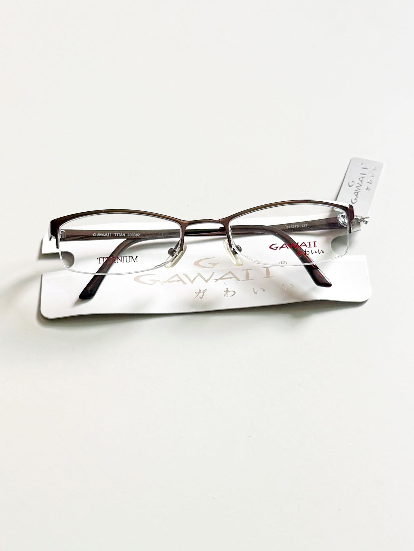 Series 01. GAWAII Vintage Titanium Semi-Rimless Eyewear Collection
