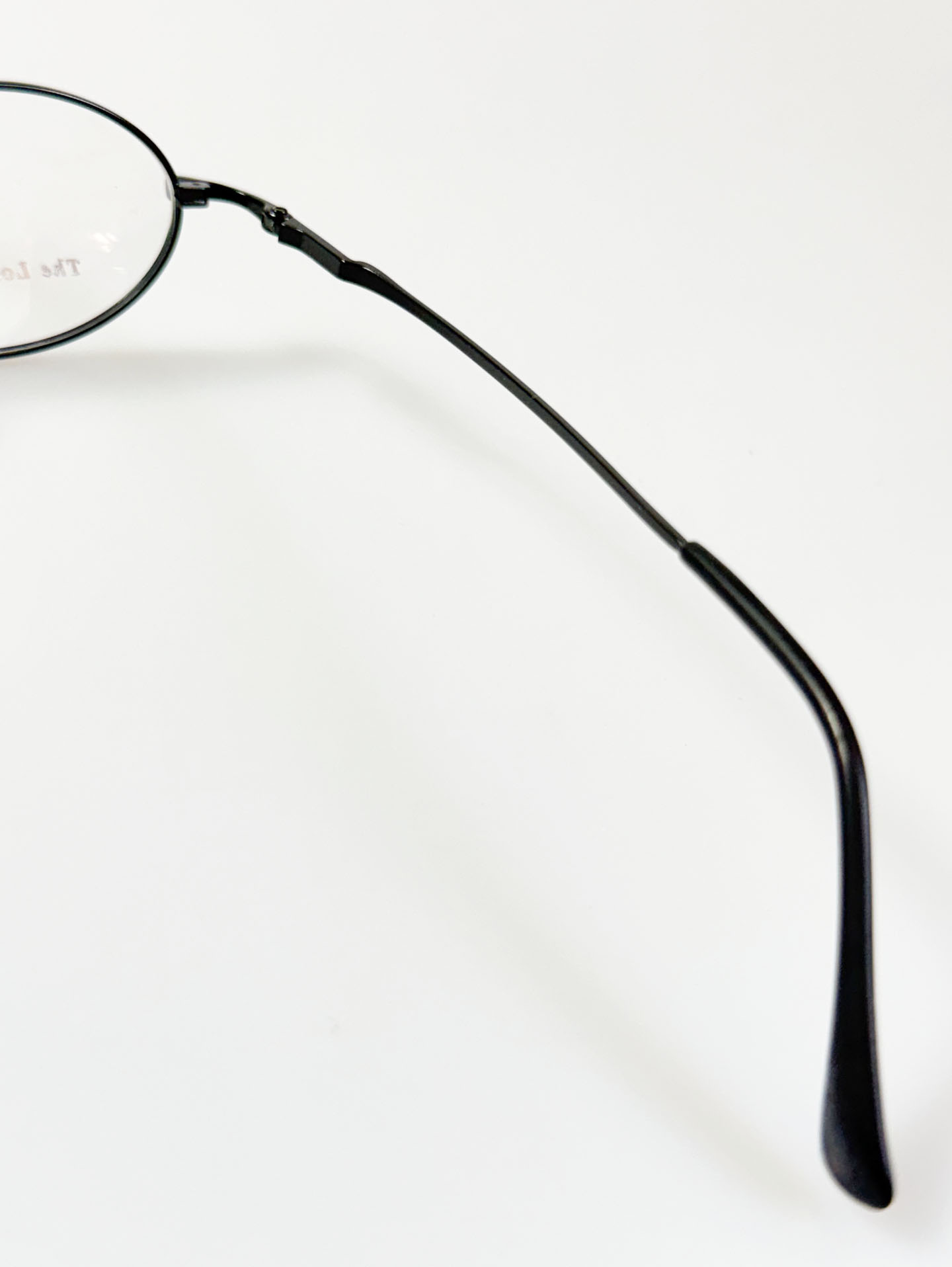OGIS Black & Gold Slim Oval Metal Frame Glasses