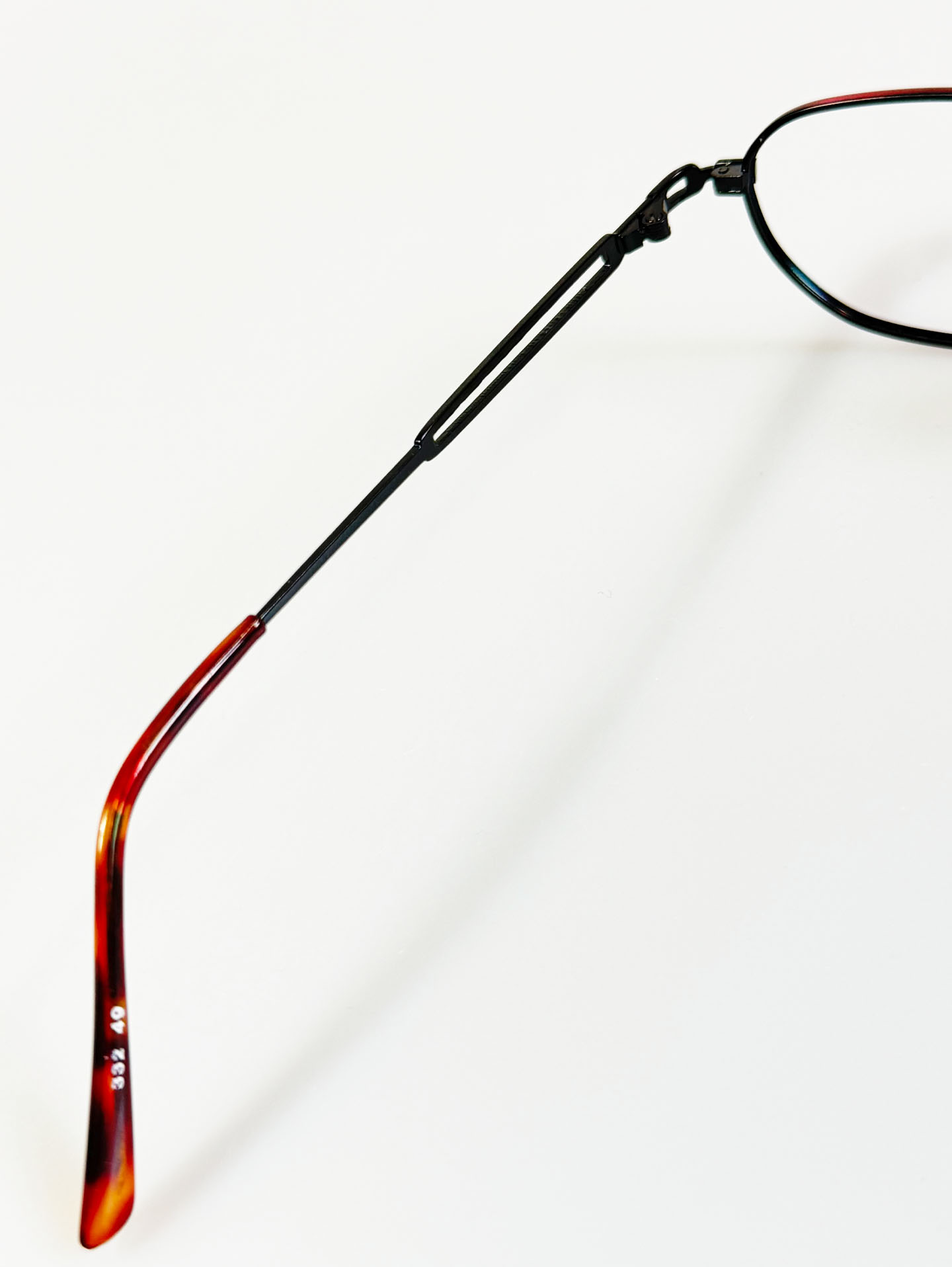 90's PLUS ZOOM Slim Square Gradation Metal Frame Glasses