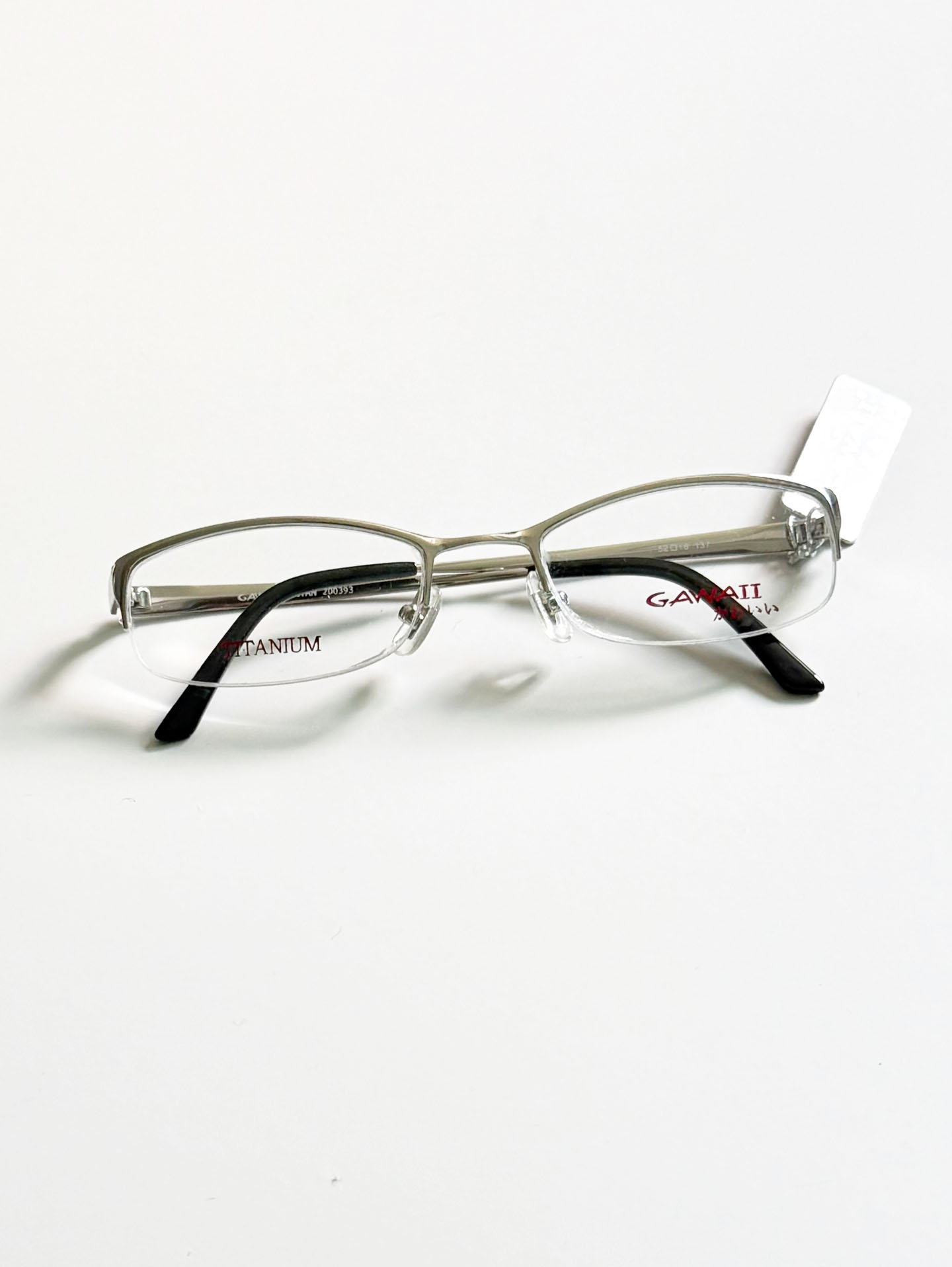 Series 01. GAWAII Vintage Titanium Semi-Rimless Eyewear Collection