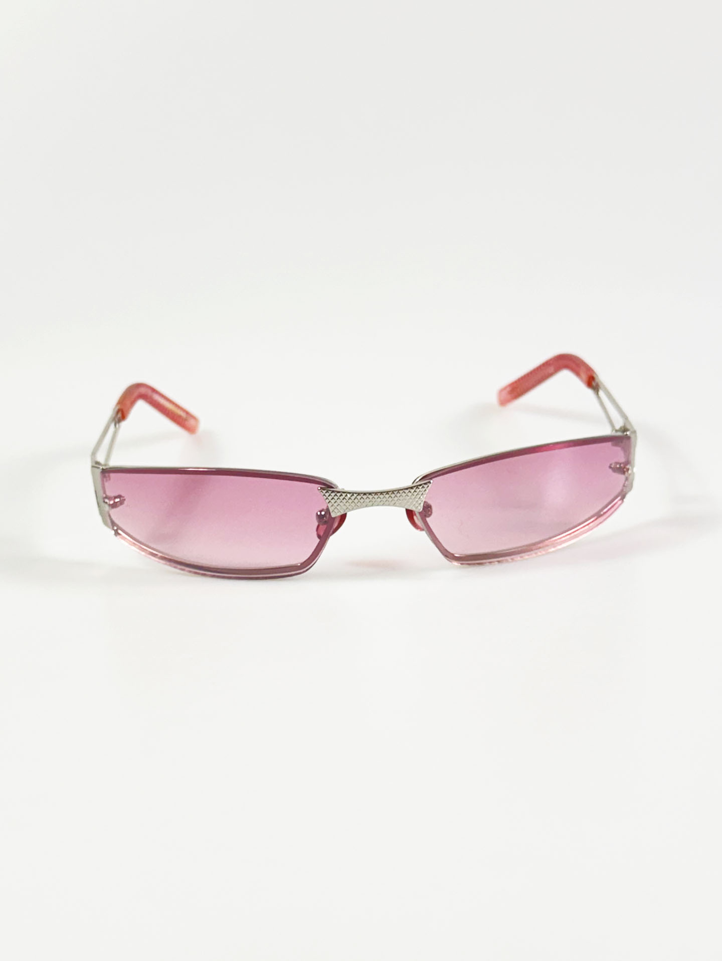 Rimless Square Metal Tint Sunglasses