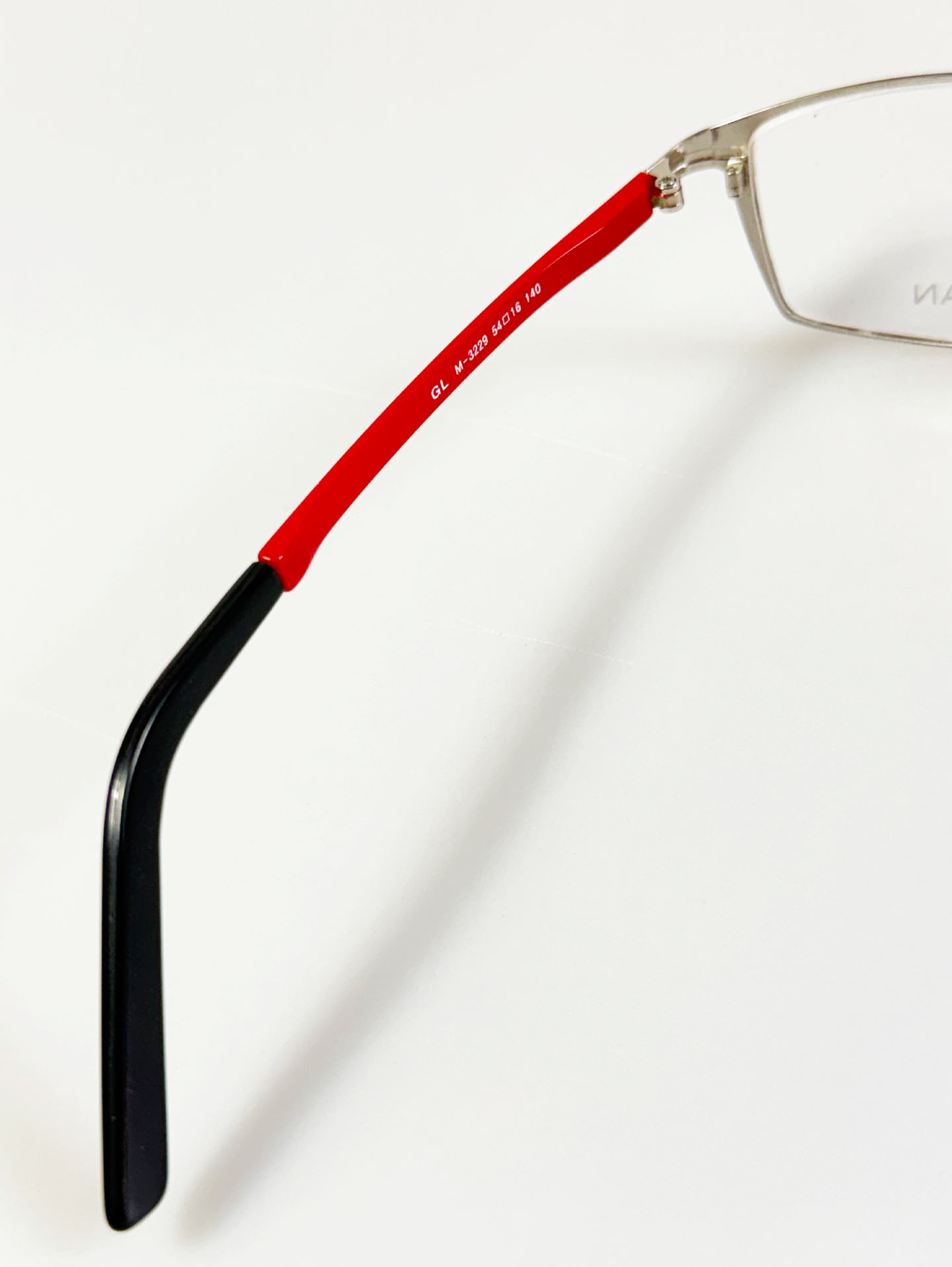 GALLAN Silver Slim Square Metal Frame Glasses
