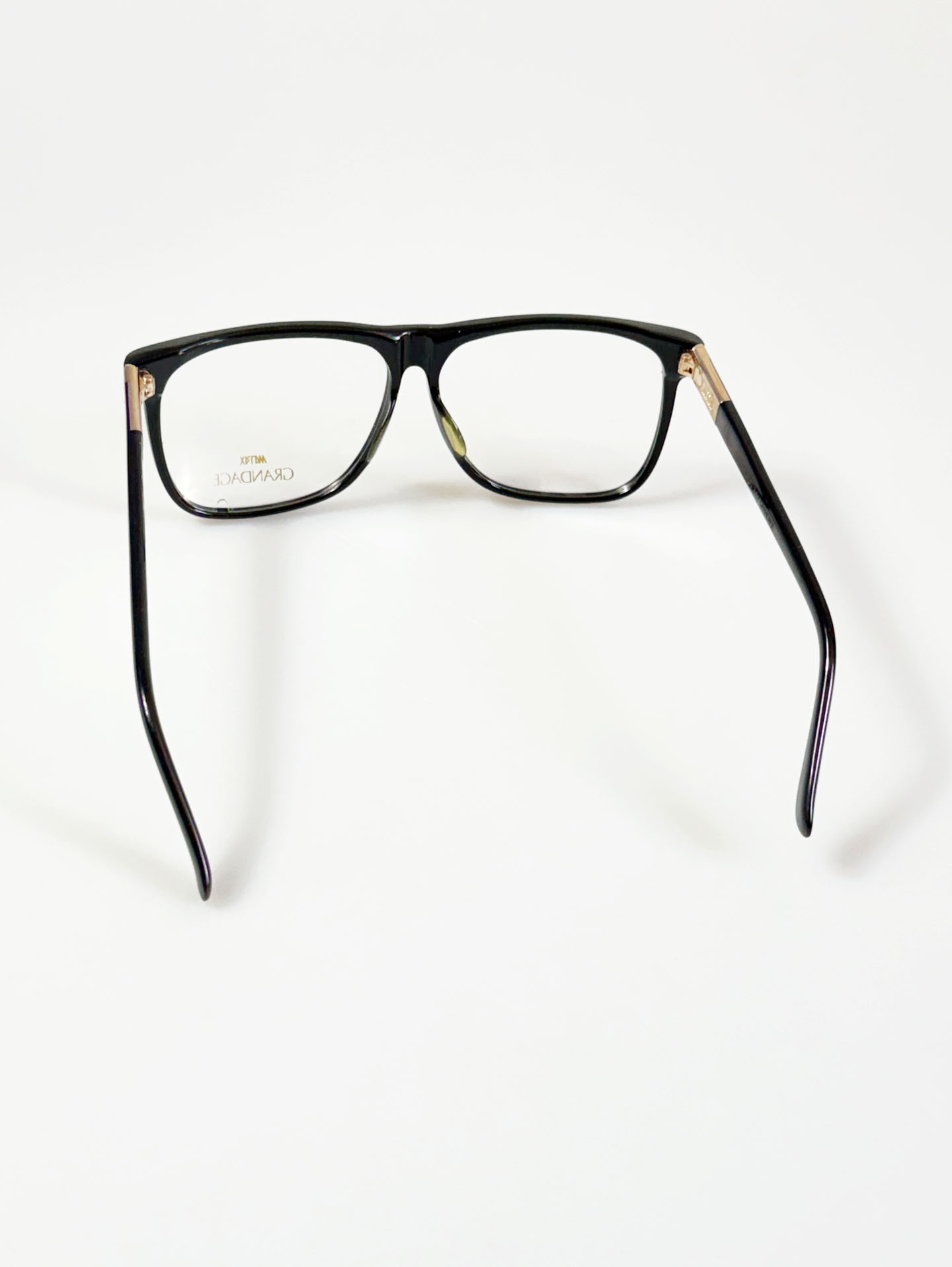 80's MATRIX GRANDAGE Black Oversized Square Frame Glasses
