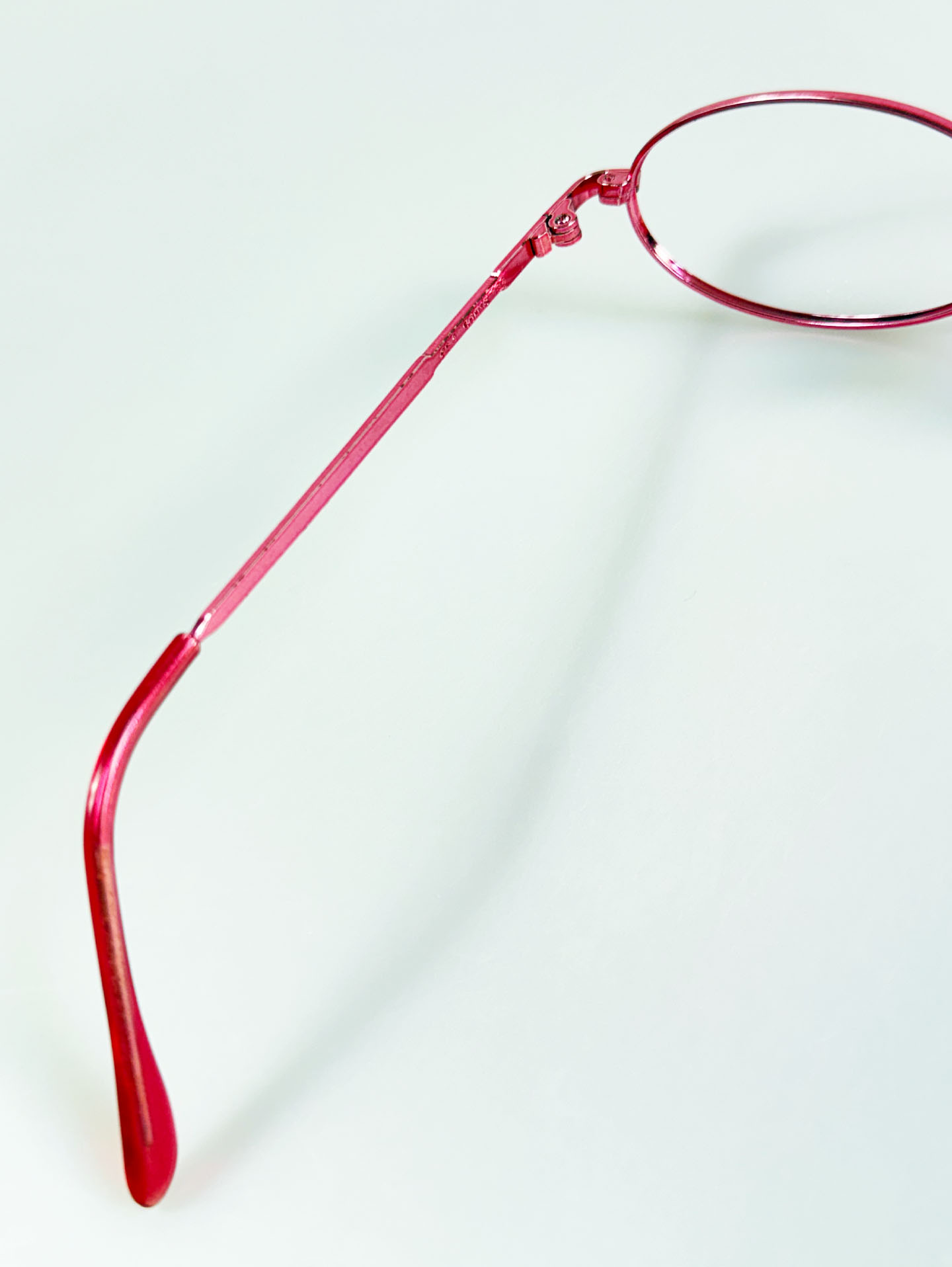 90’s TORTOISE Pink Oval Metal Frame Glasses