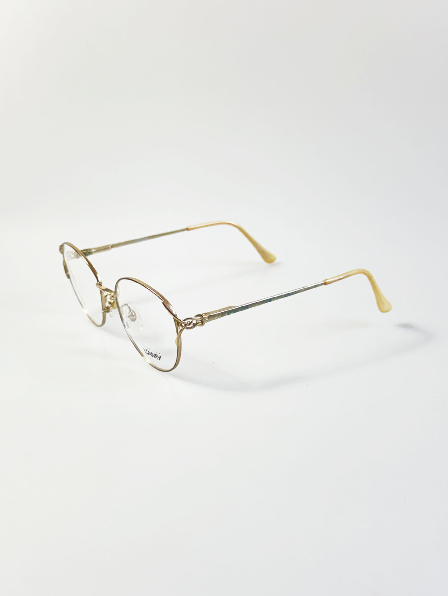 LAMY Gold Titanium Slim Oval Frame Glasses