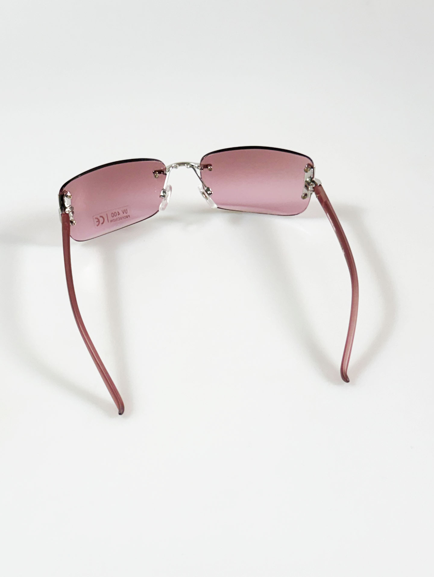 I.COM Rimless Square Metal Tint Sunglasses