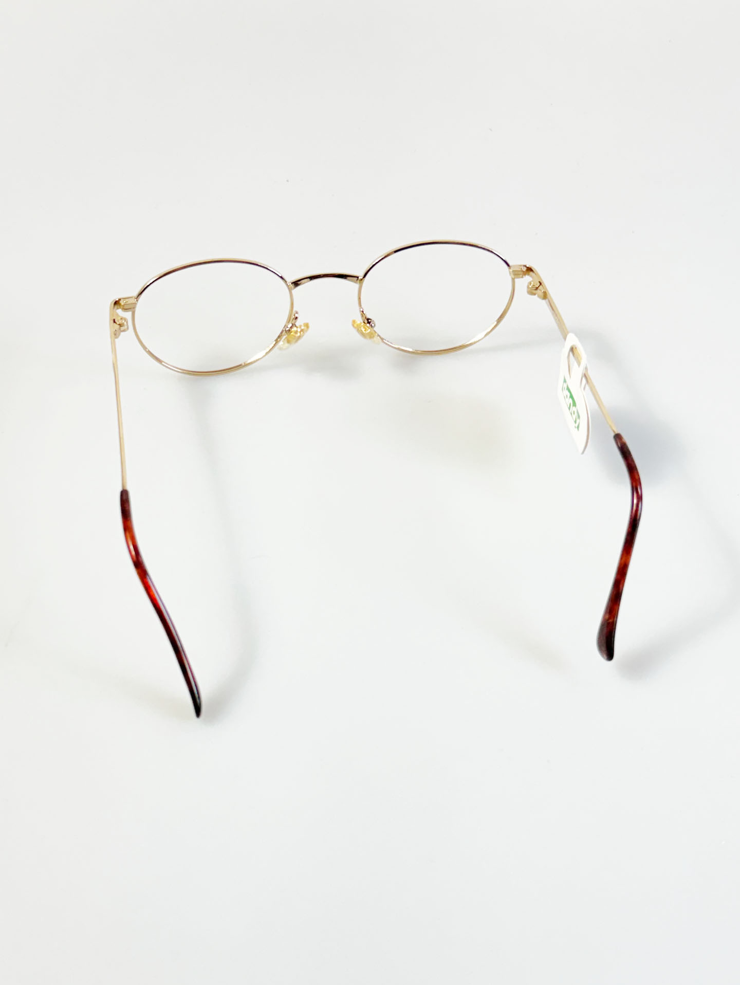 90's Dandy Gold Slim Oval Metal Glasses