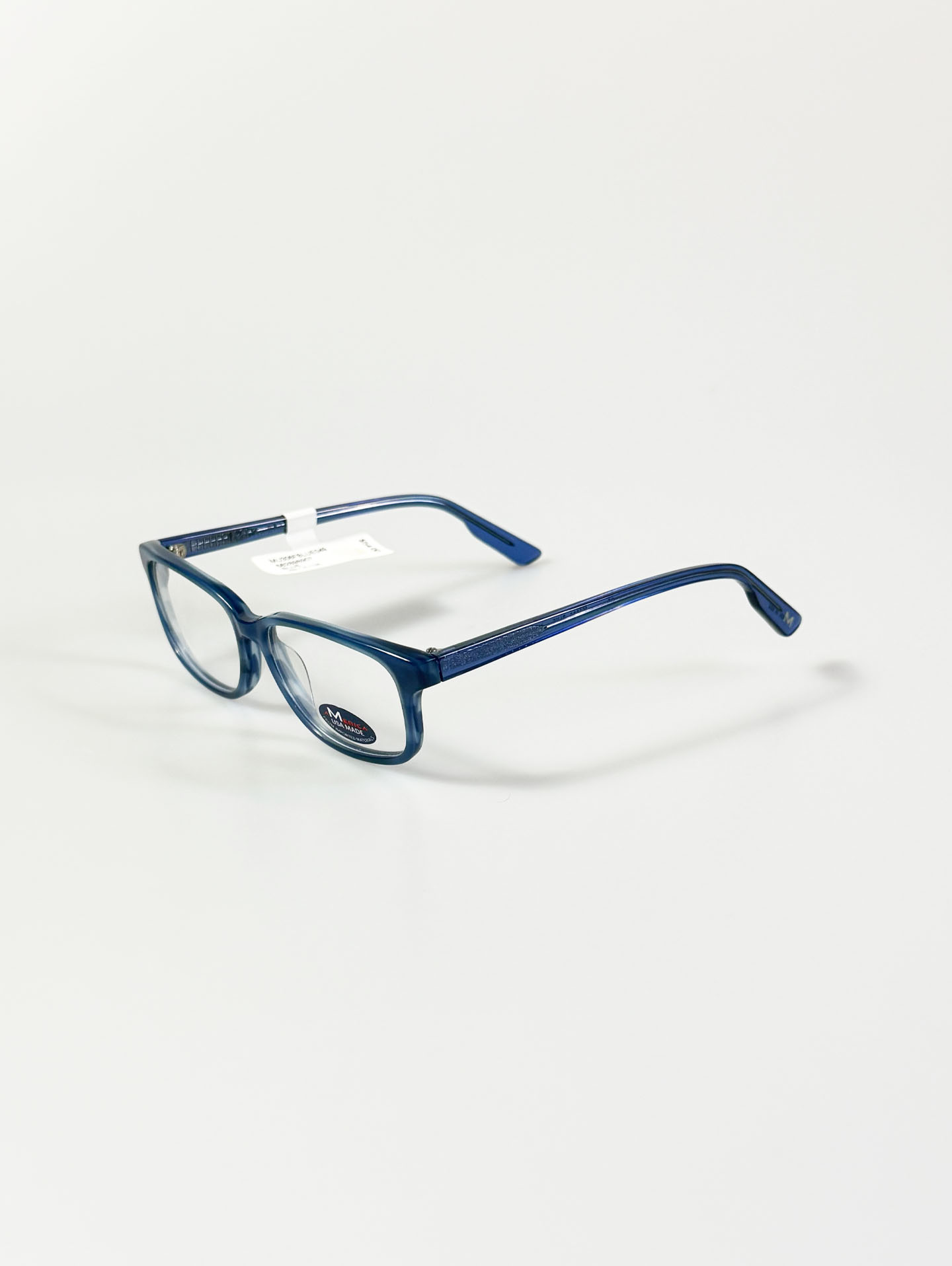 M AMERICA Blue Acetate Bold Square Glasses
