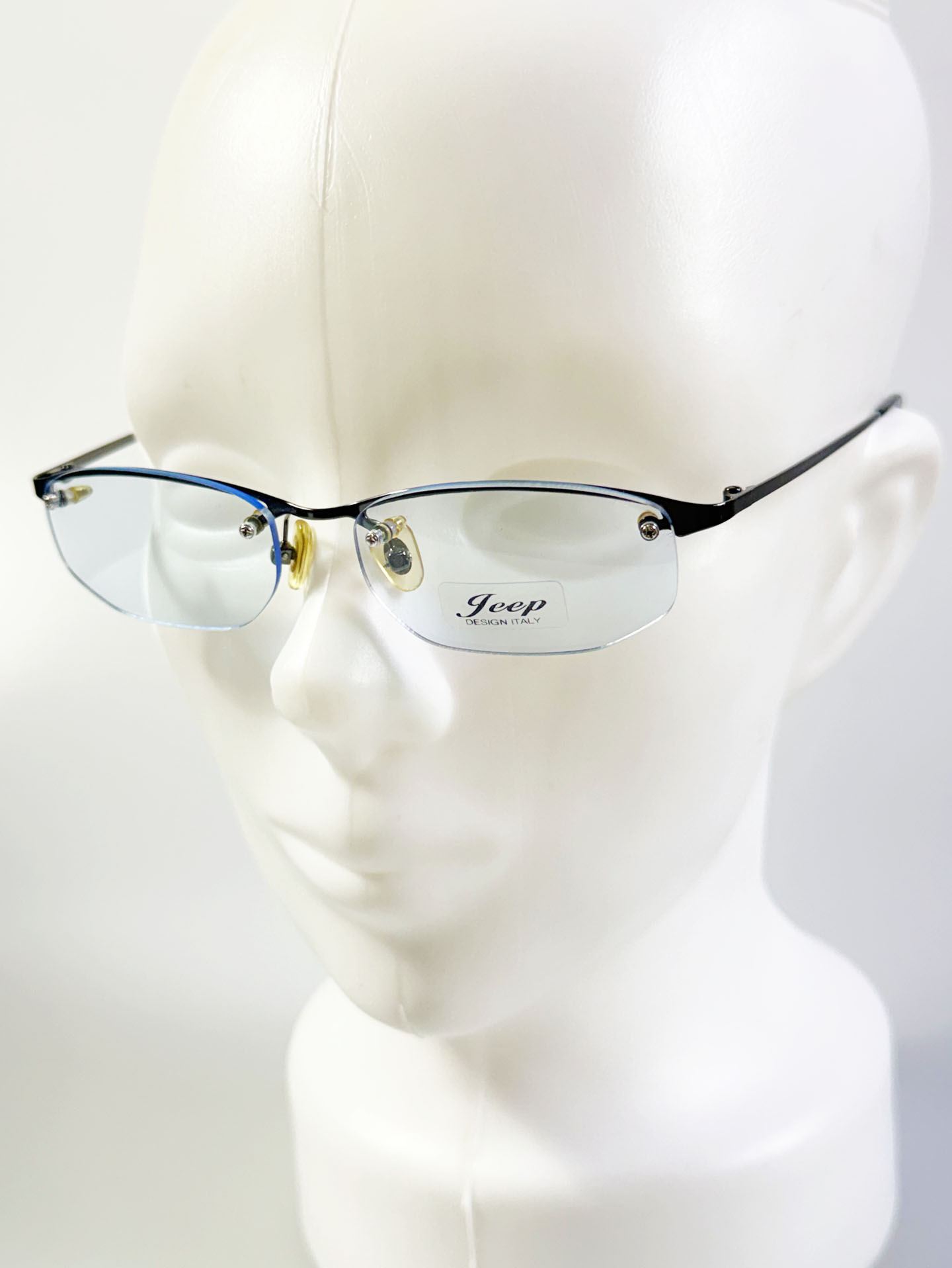 JEEP Rimless Square Gunmetal Frame Glasses