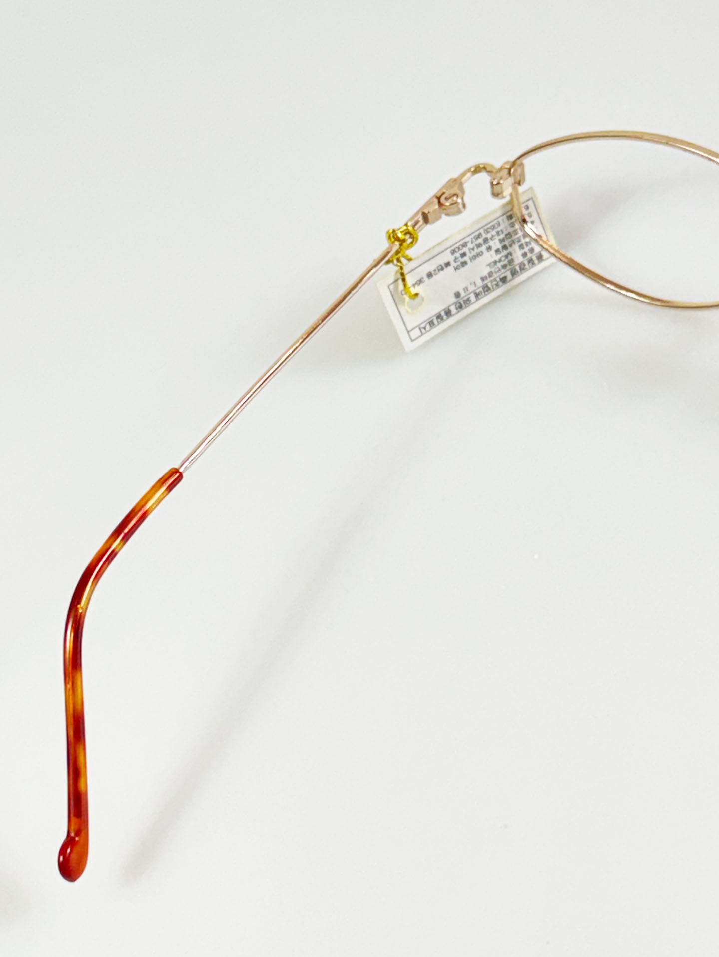 90’s FEEL Gold Slim Oval Metal Frame Glasses