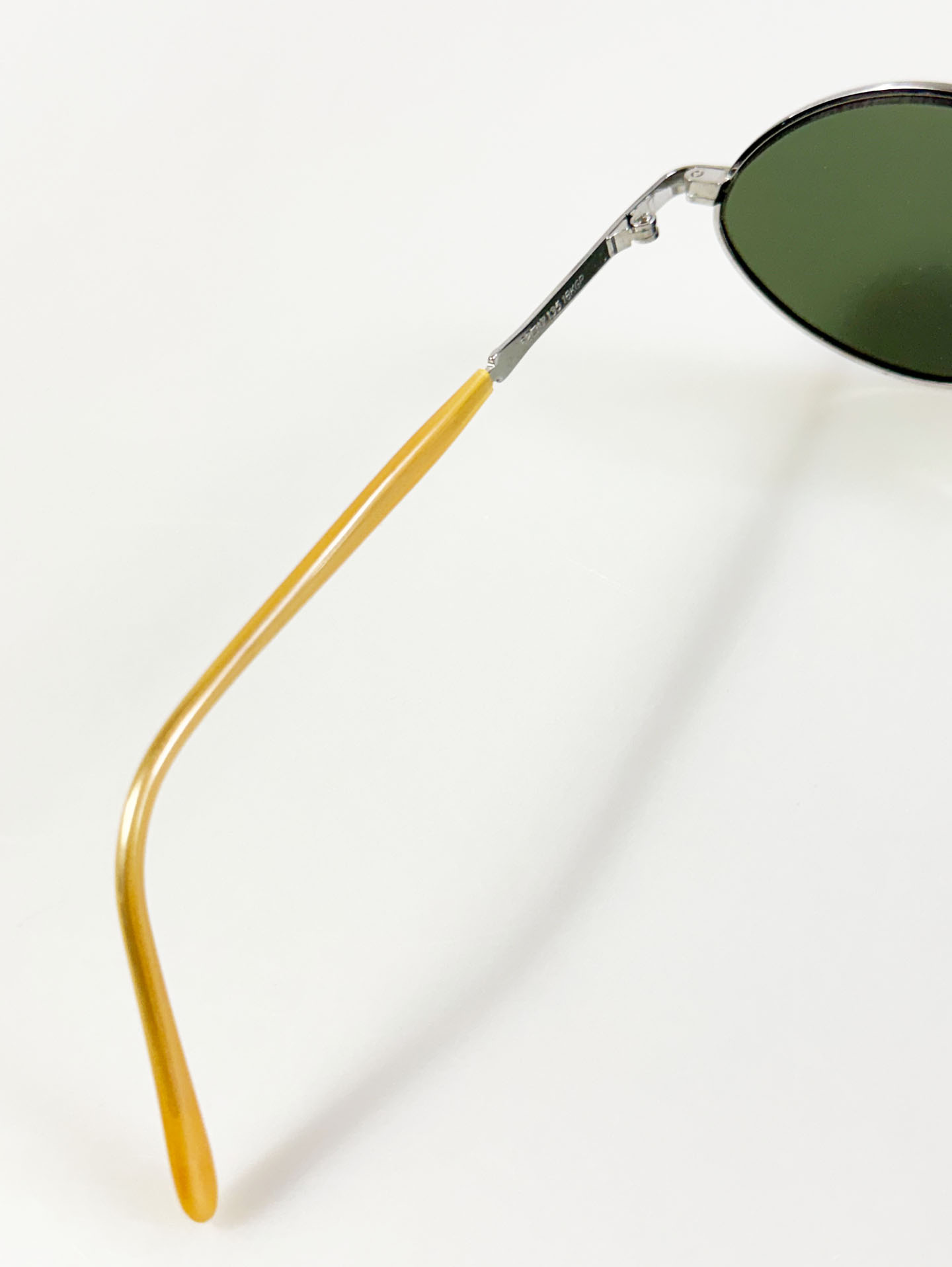 90's NELLY Silver Slim Oval Metal Frame Sunglasses