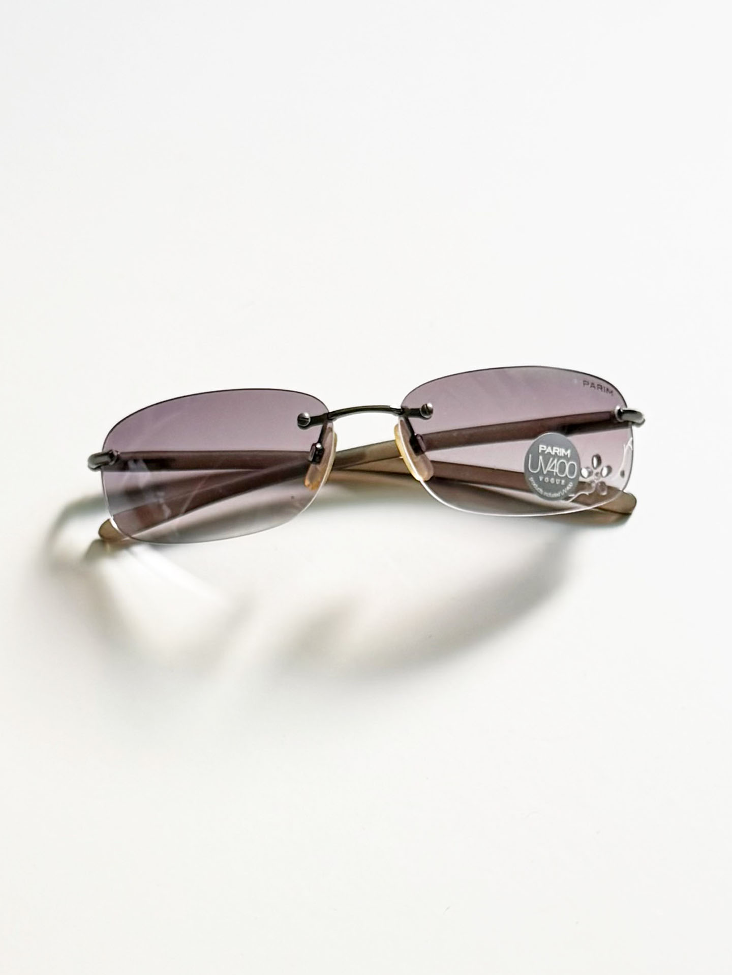 PARIM Rimless Square Metal Sunglasses