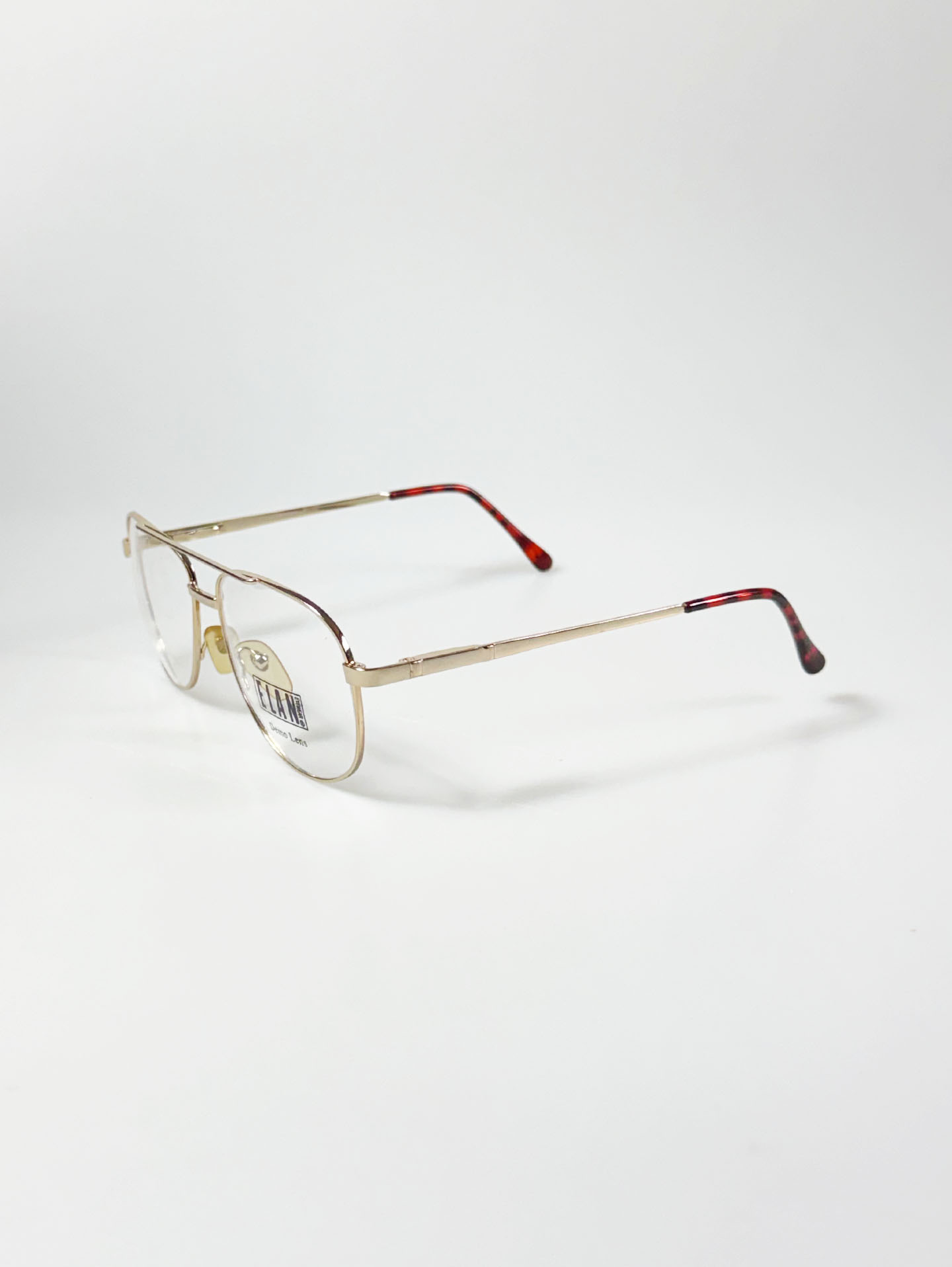 90's ELAN Gold Double-Bridge Aviator Metal Glasses
