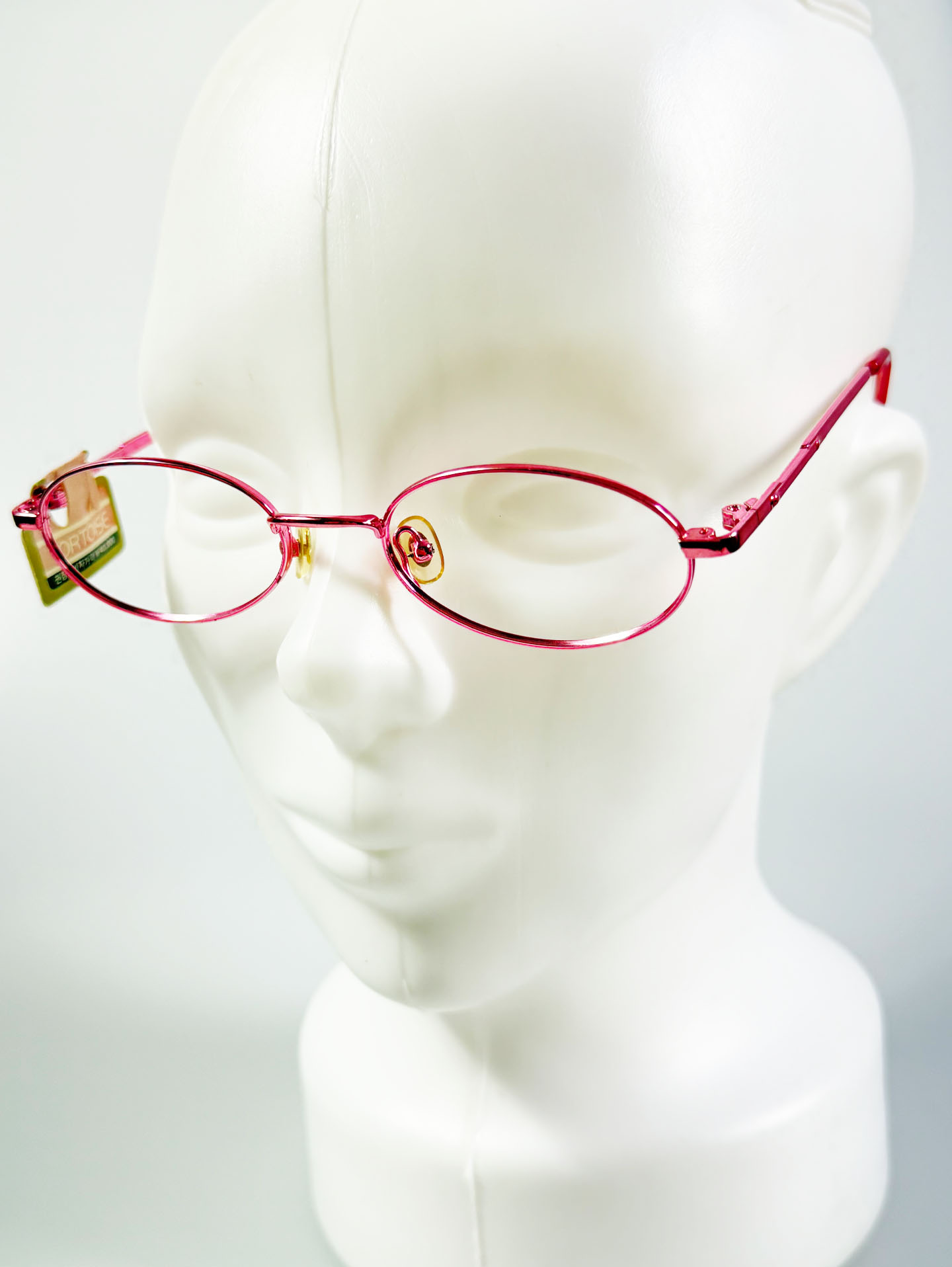 90’s TORTOISE Pink Oval Metal Frame Glasses