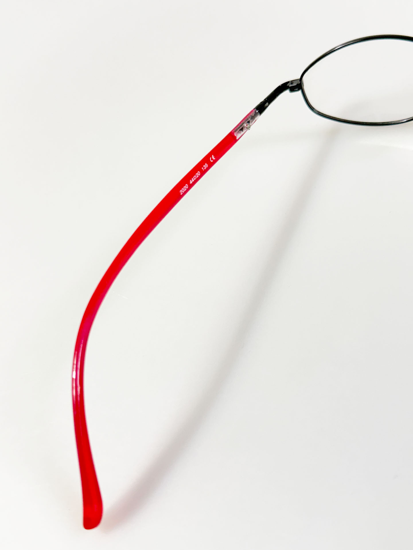 LUXURY EYEWEAR Black Slim Oval Metal Glasses