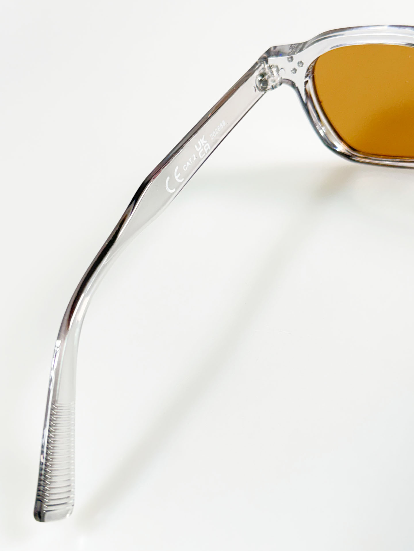 Smoke Gray Crystal Bold Square Tint Sunglasses