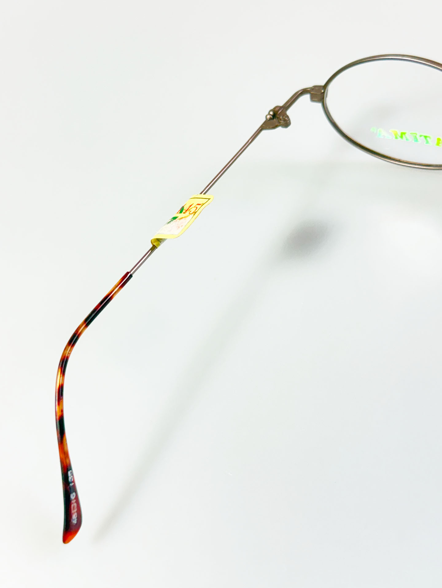 PATIMA Bronze Brown Slim Oval Metal Frame Glasses