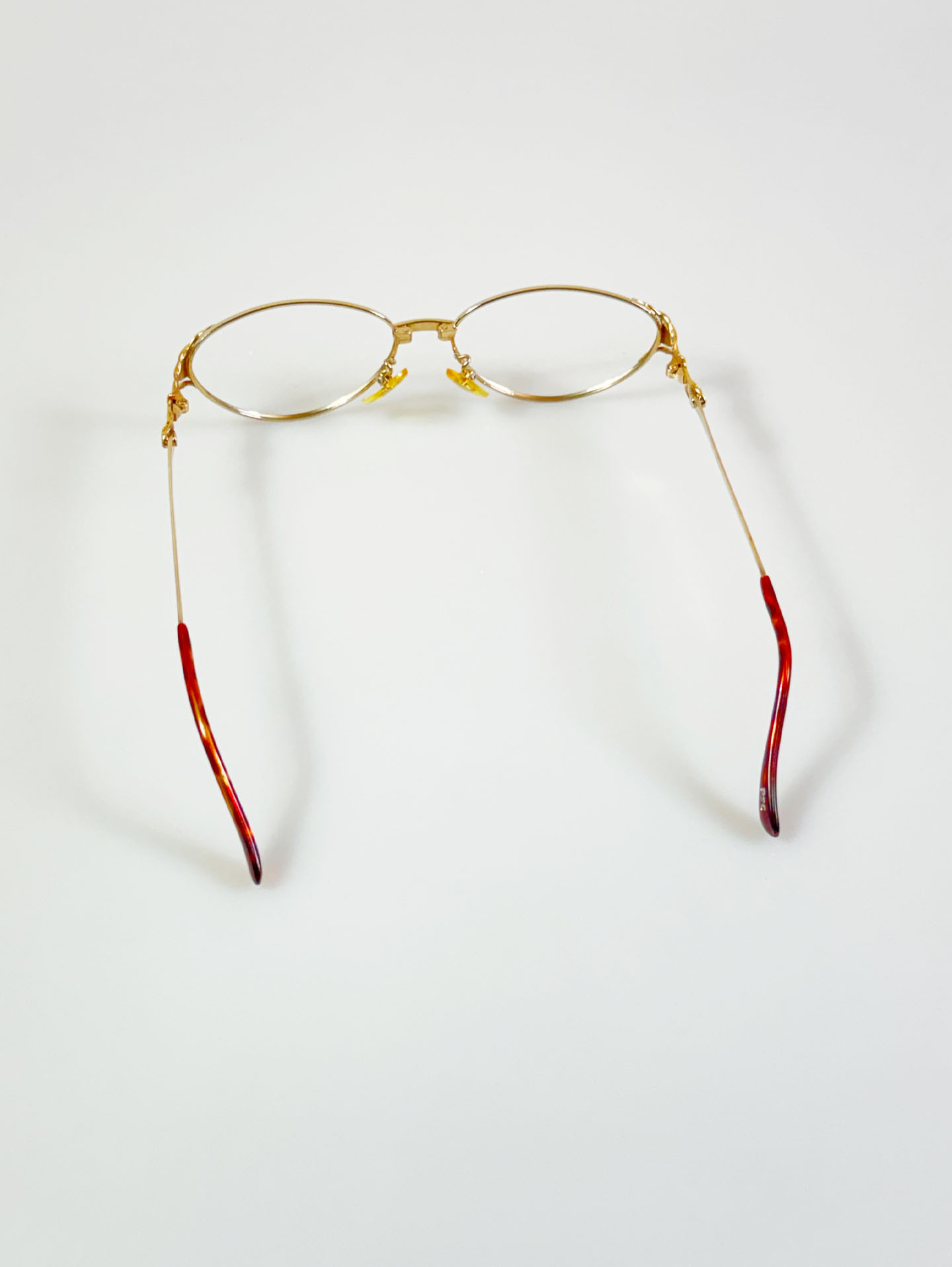 90’s P.S.C FASHION Gold Oval Metal Glasses