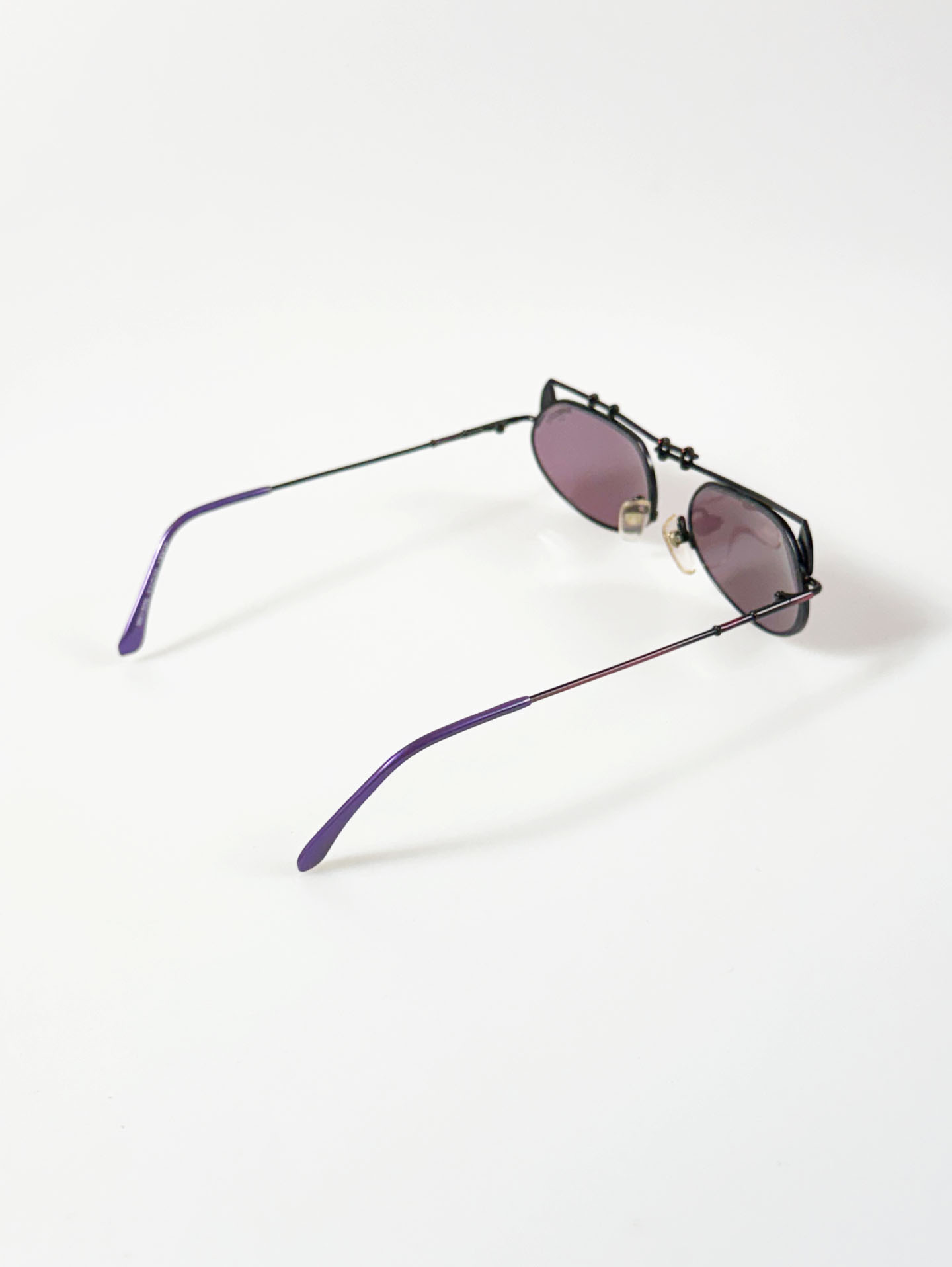 90's MICHIKO LONDON Iridescent Double Bridge Sunglasses / 3 Colors