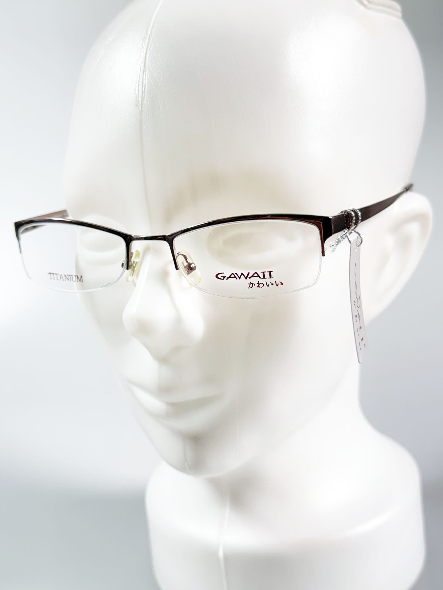 Series 01. GAWAII Vintage Titanium Semi-Rimless Eyewear Collection