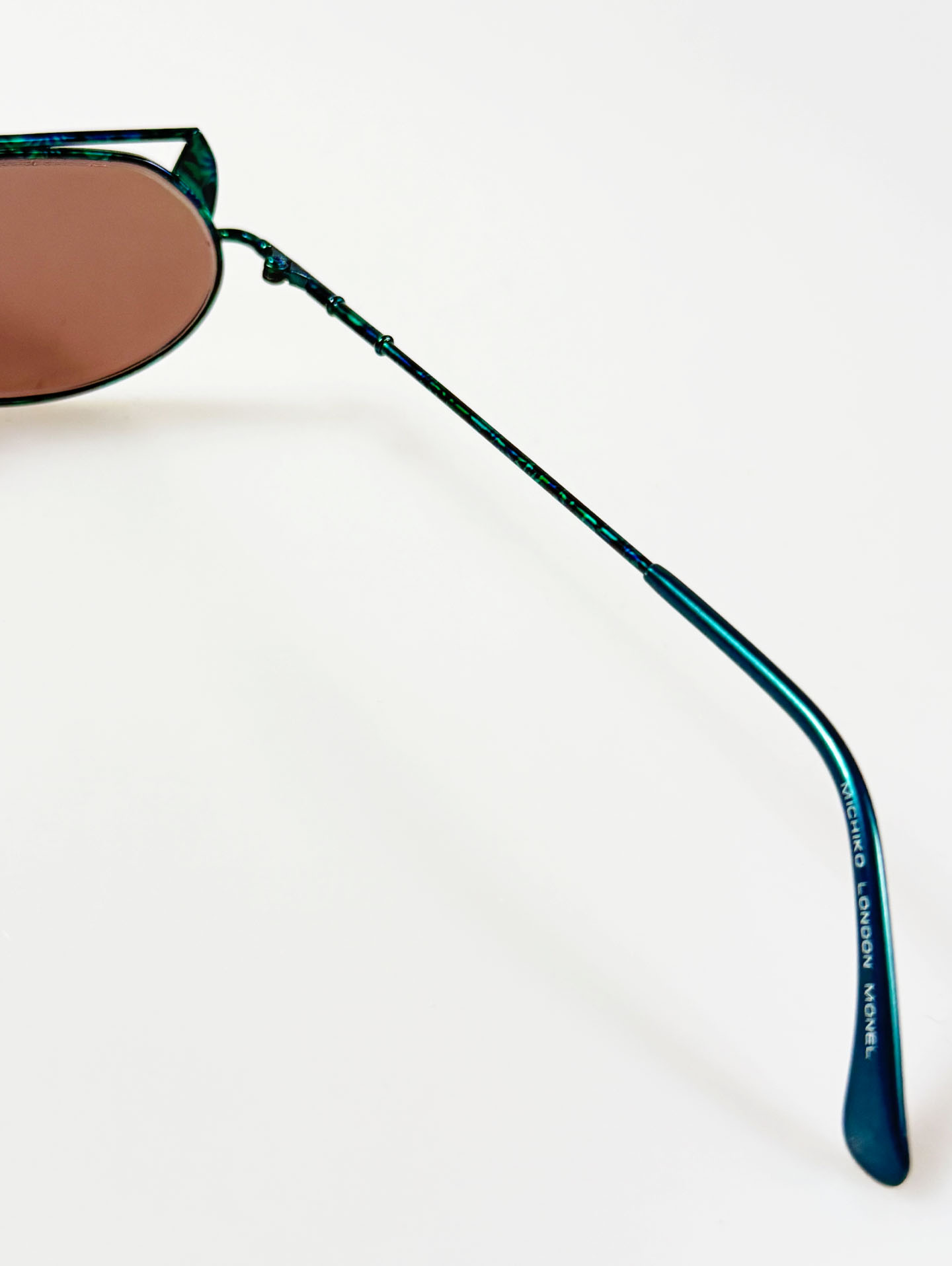 90's MICHIKO LONDON Iridescent Double Bridge Sunglasses / 3 Colors