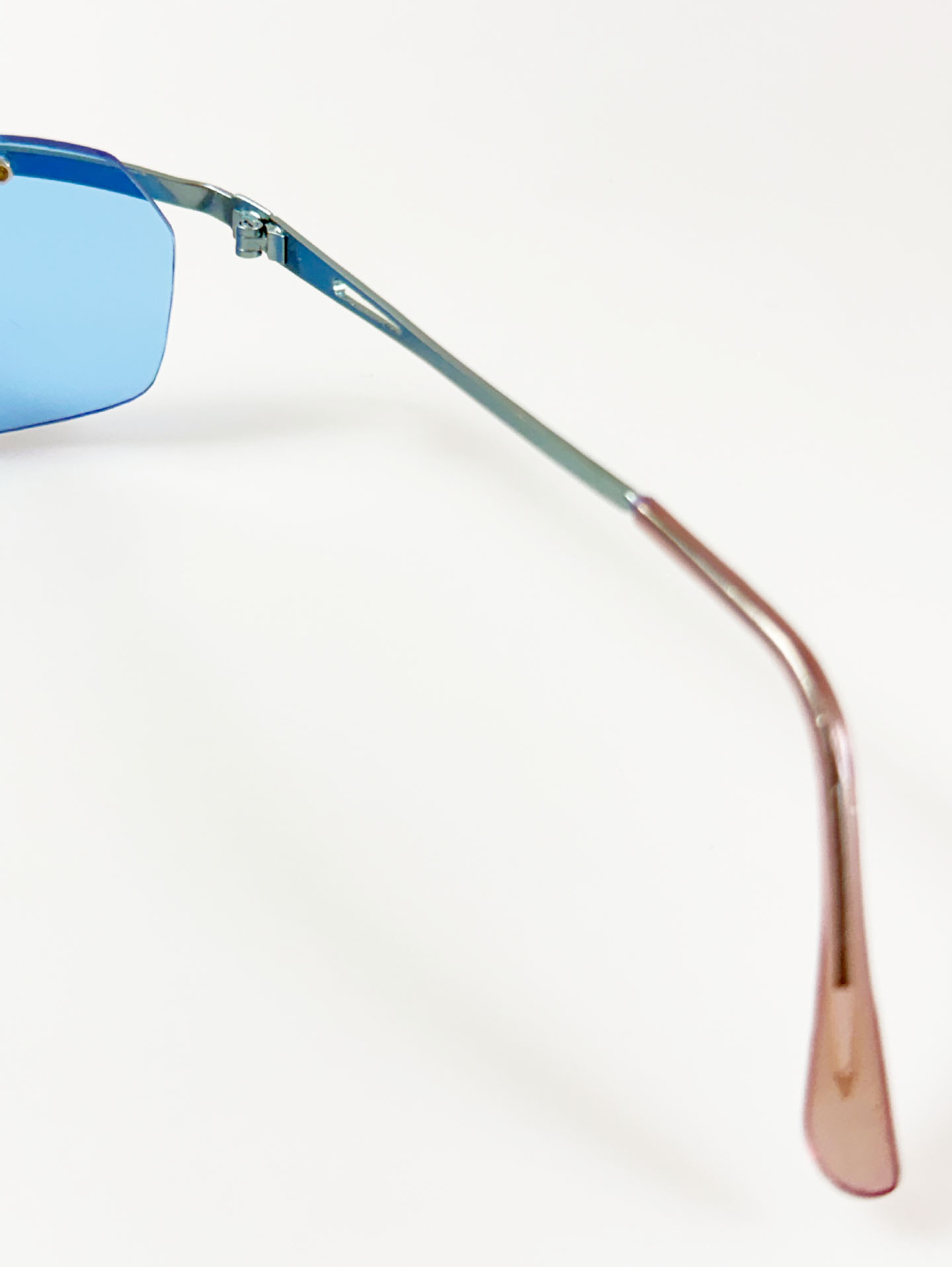 90's ROMA Rimless Square Metal Tint Sunglasses