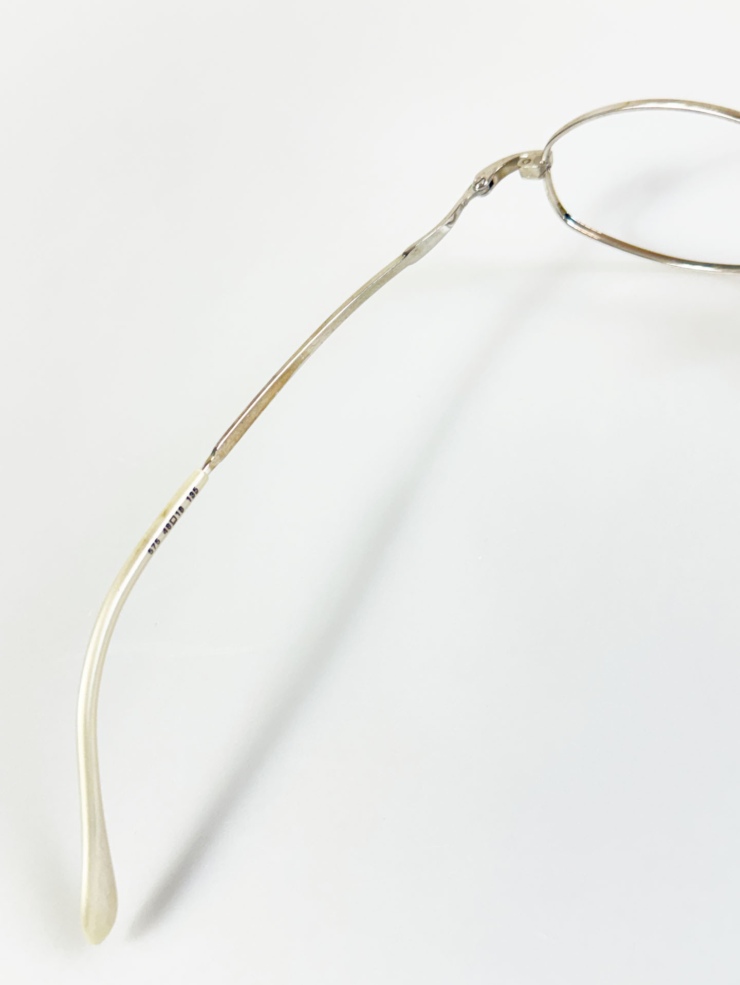 90’s RUCHIANO Silver Oval Metal Frame Glasses