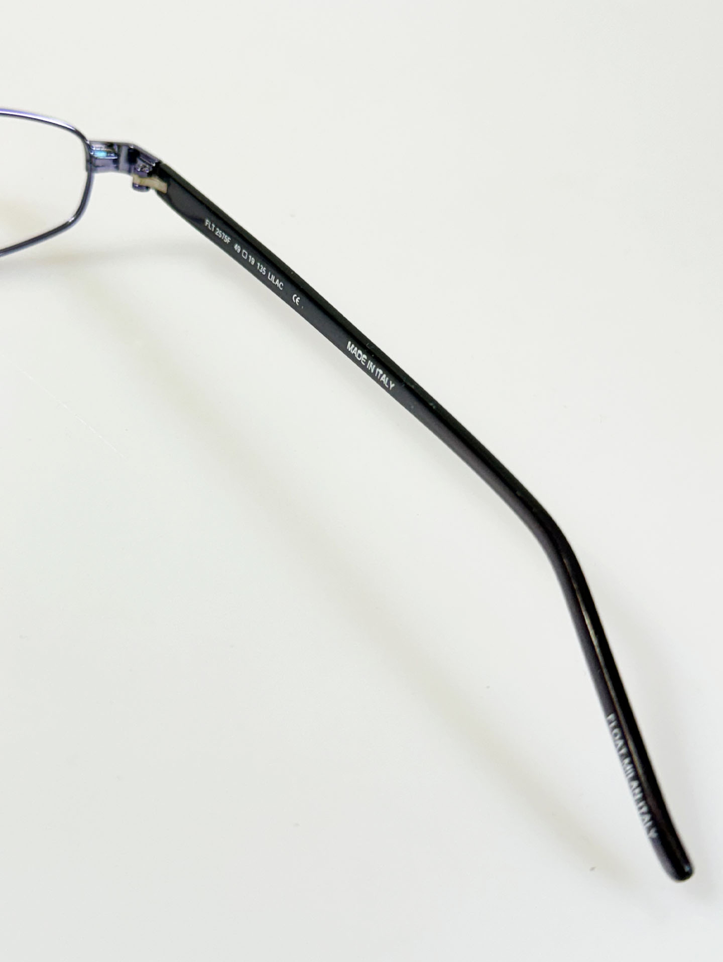 FLOAT MILAN Purple Slim Oval Metal Frame Glasses