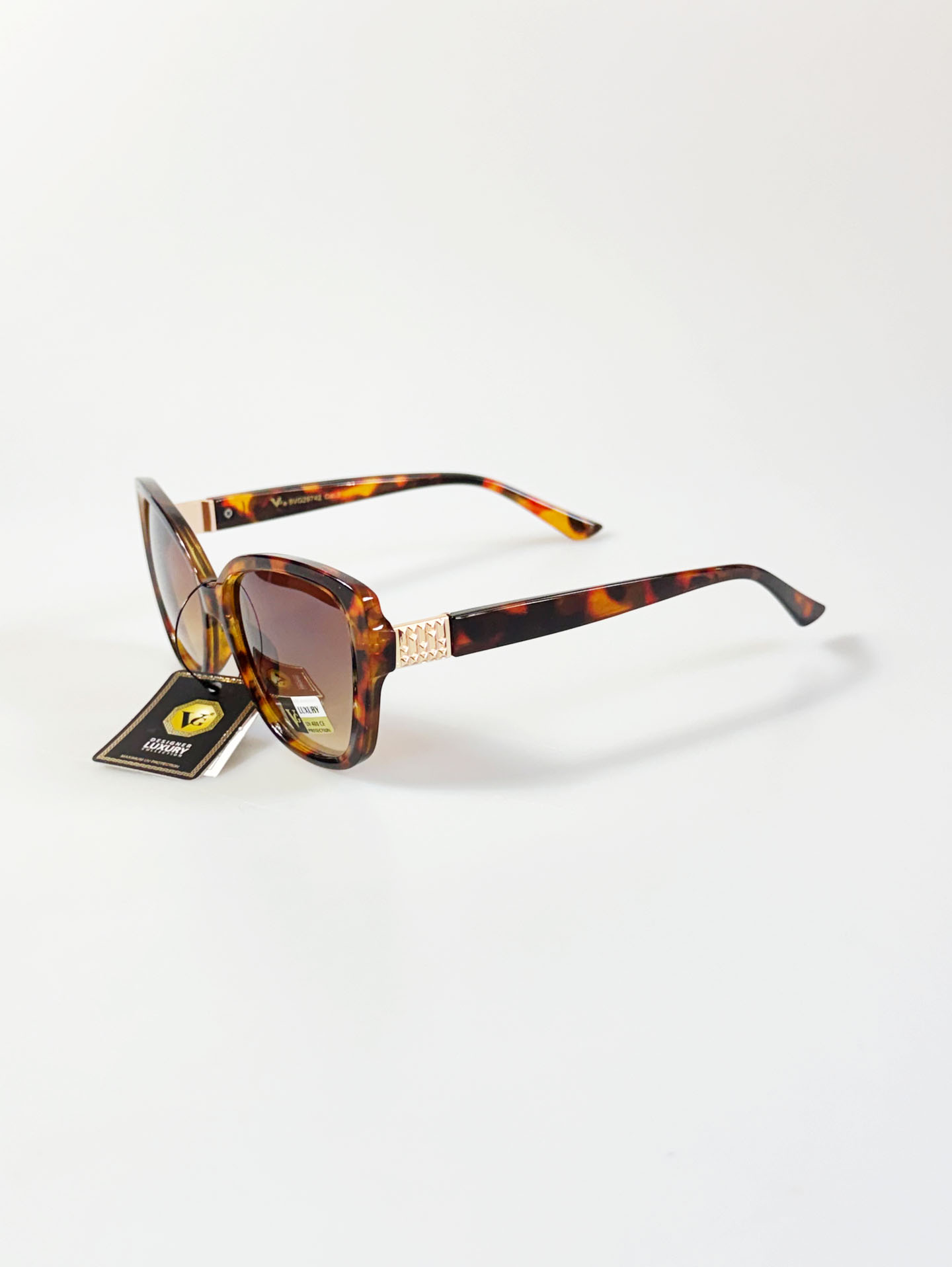 VG EYEWEAR Tortoiseshell Oversized Butterfly Frame Sunglasses