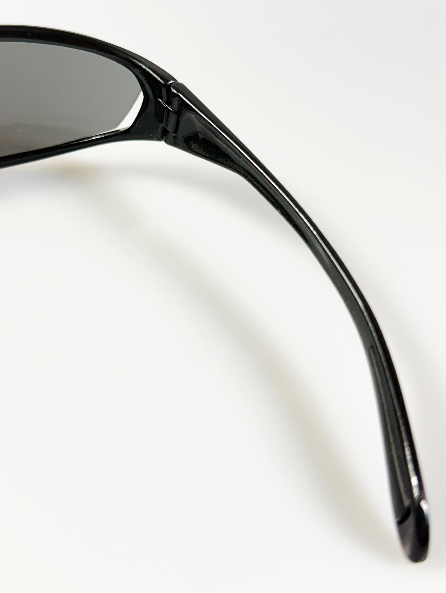 Black Wraparound Sport Frame Sunglasses
